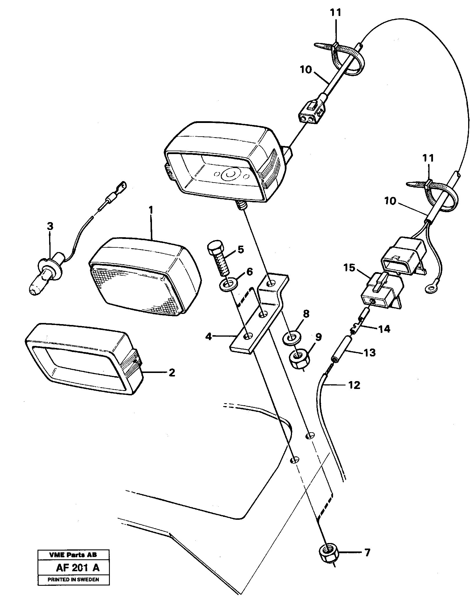 Rubber cushion VOE11020646 VOLVO