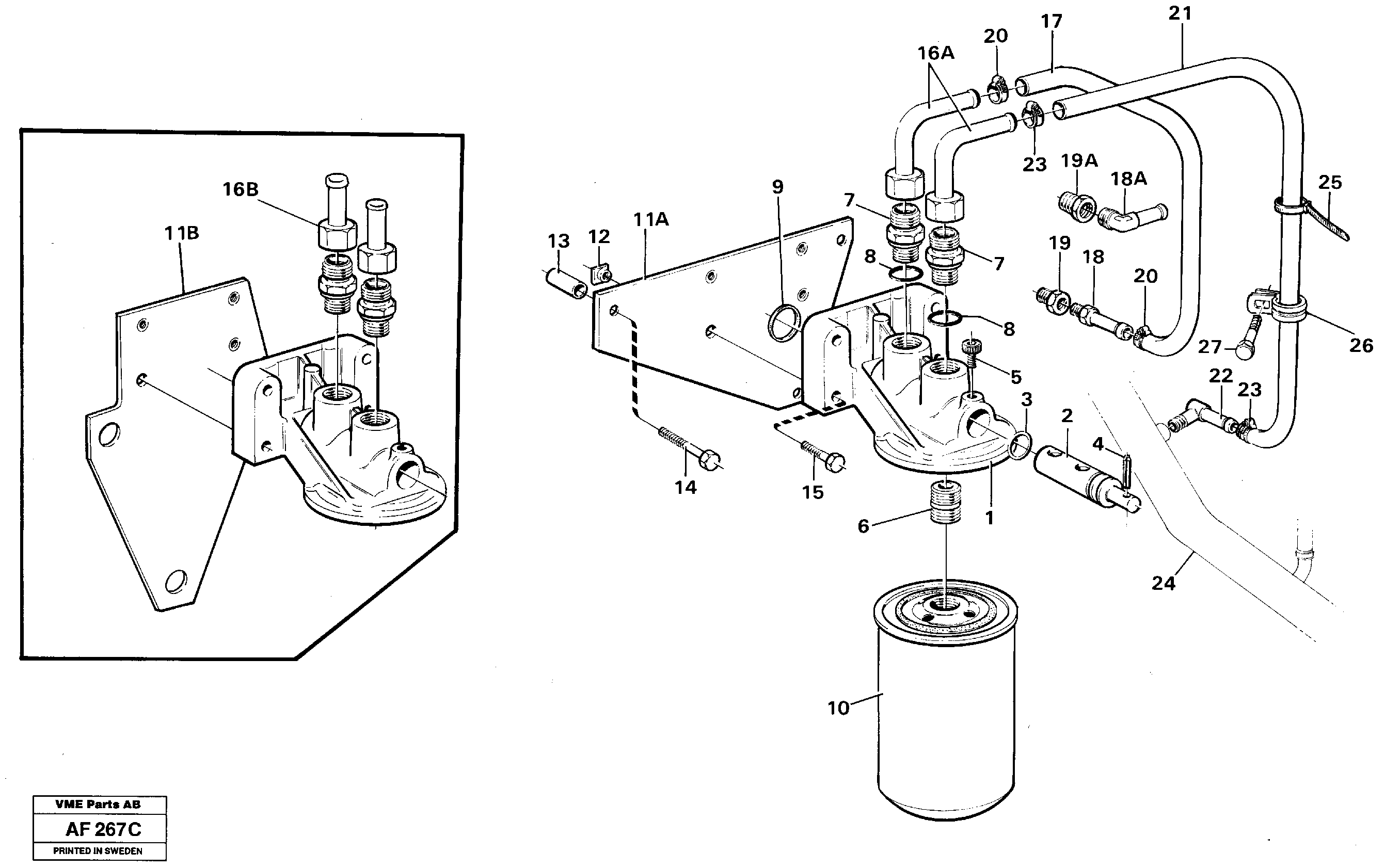 Fuel miser valve VOE11031758 VOLVO
