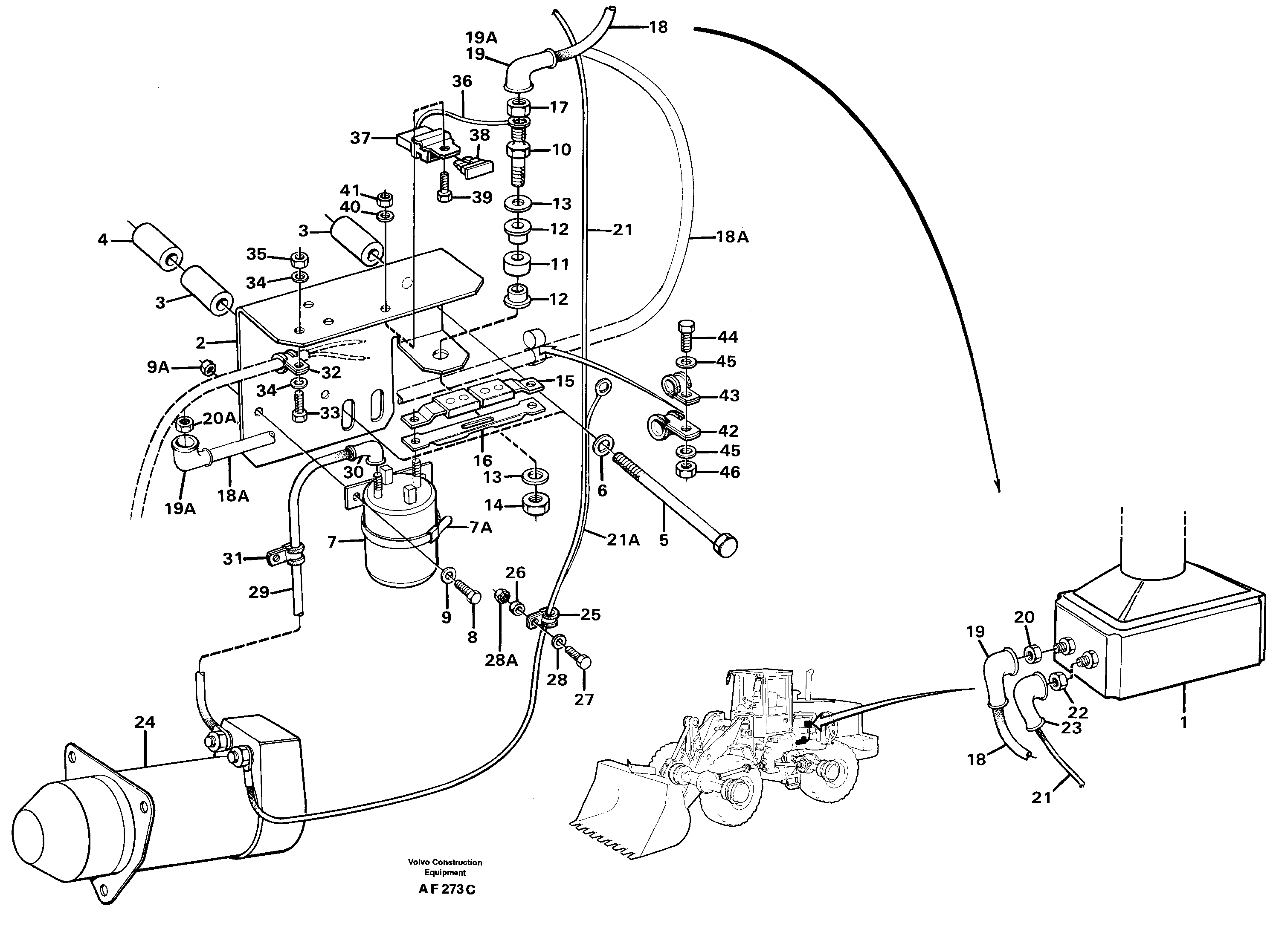 Radio Support VOE11024710 VOLVO