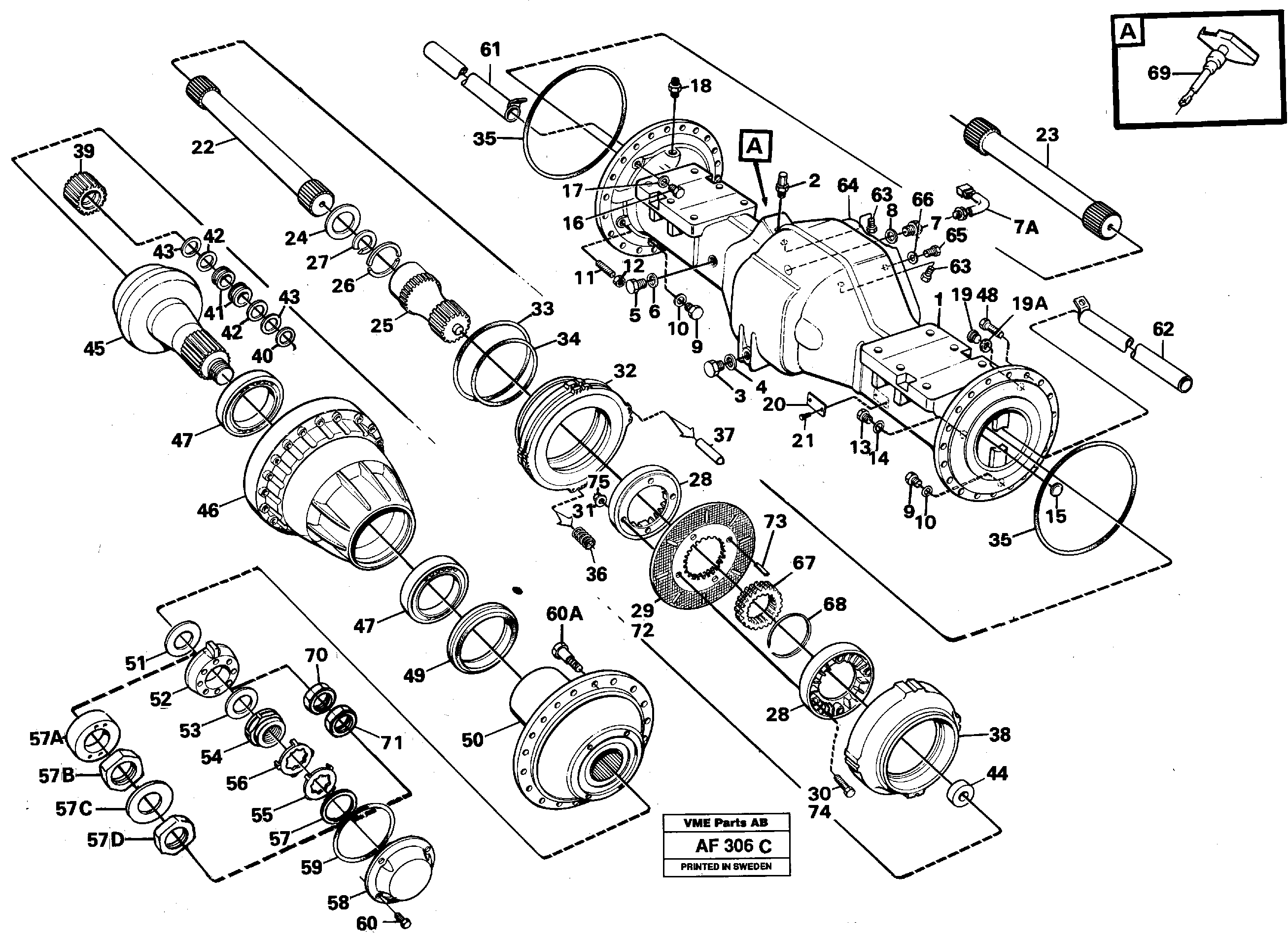 Планетарный мост VOE23840 VOLVO