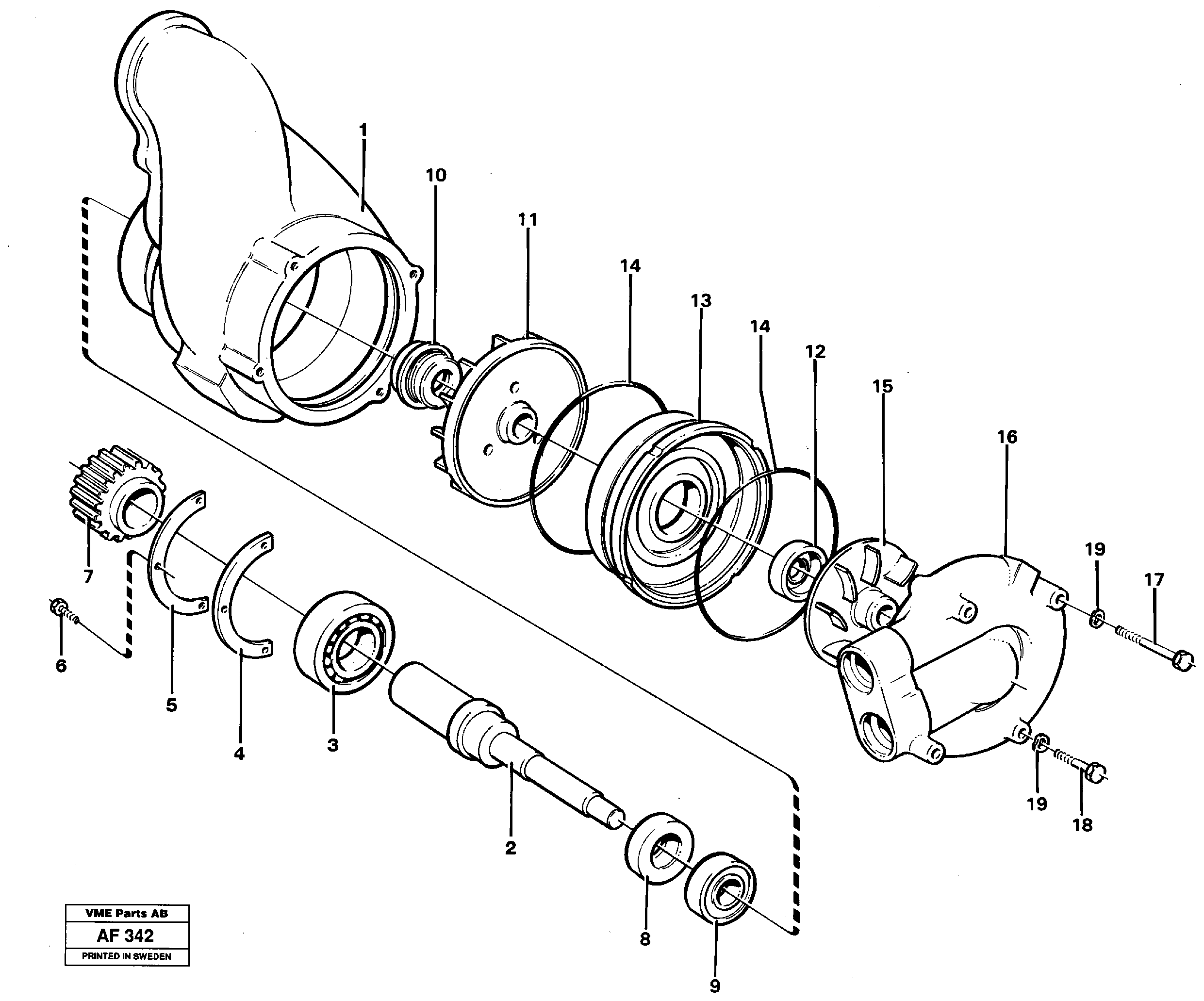Base Cover VOE11031850 VOLVO