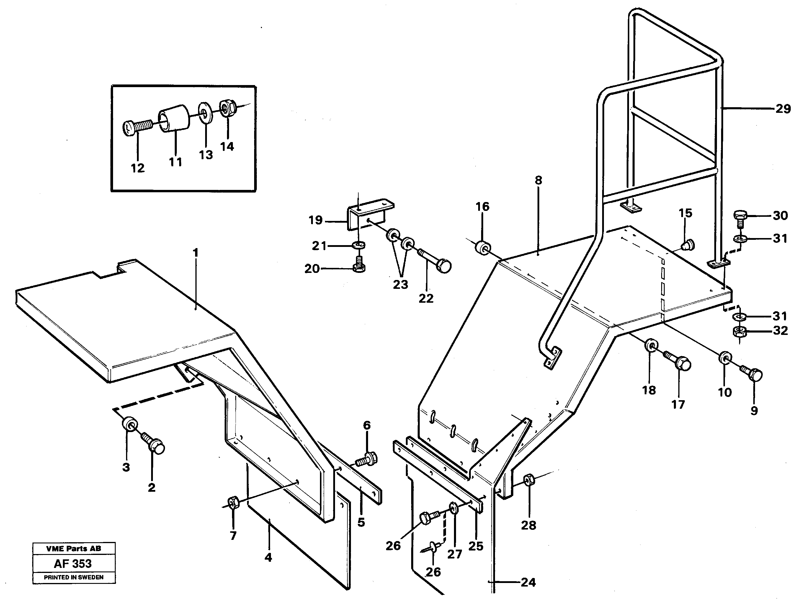 Handrail VOE11026440 VOLVO