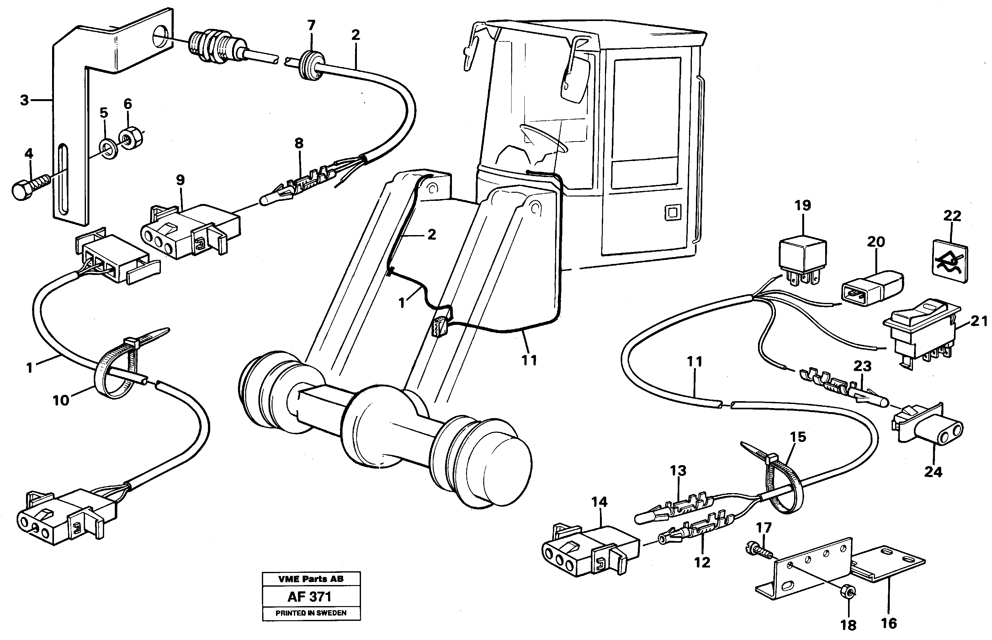 Wire harness VOE11041952 VOLVO