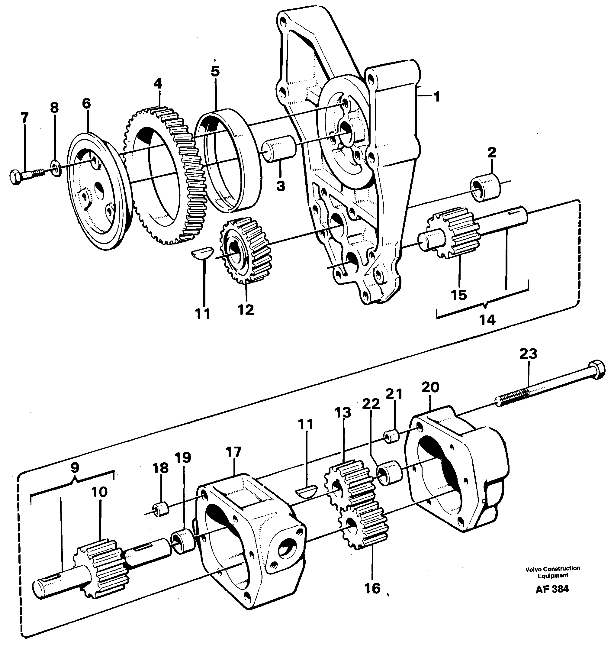 Mounting rail VOE944446 VOLVO