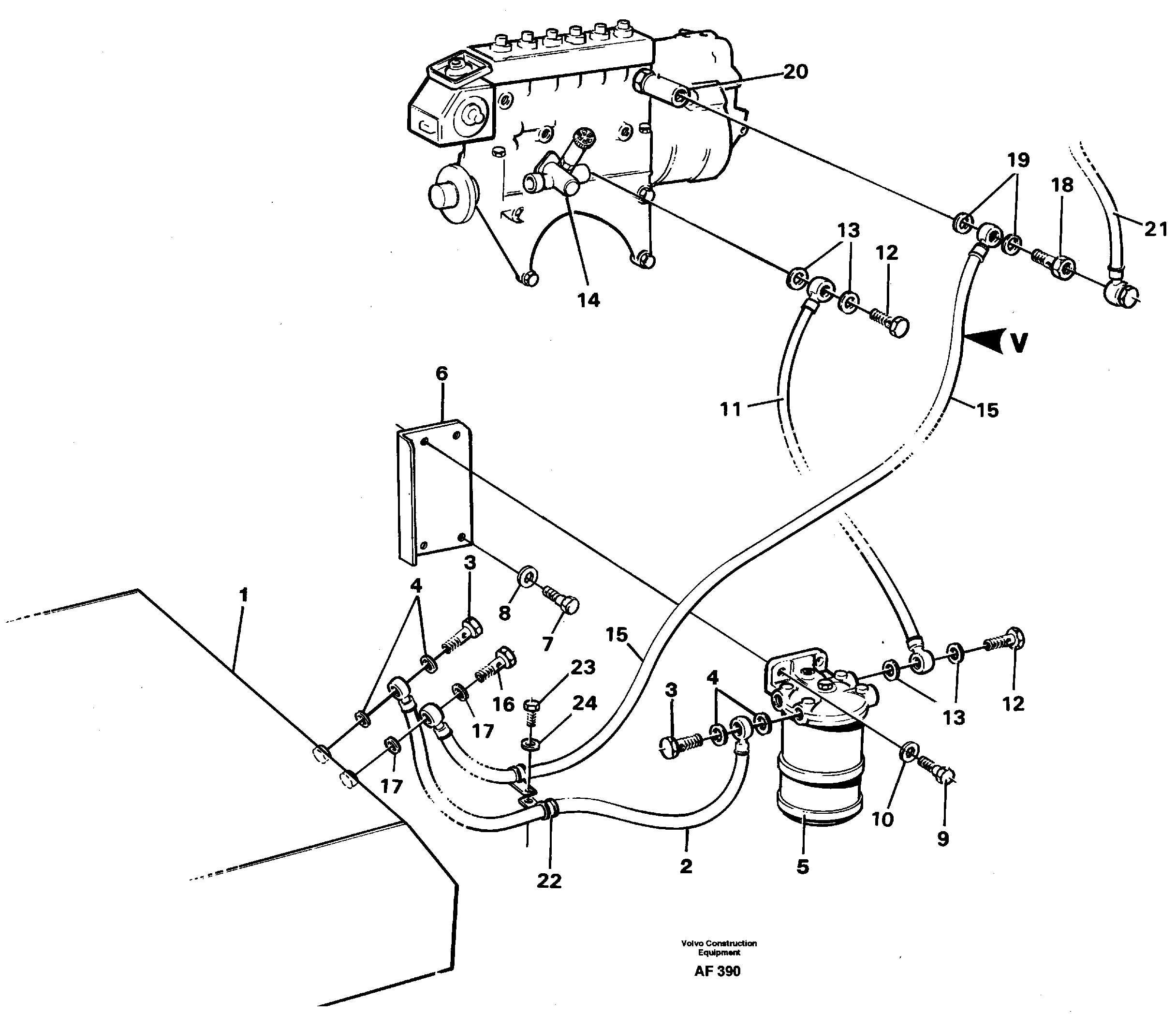 Heating Pipe VOE11027125 VOLVO