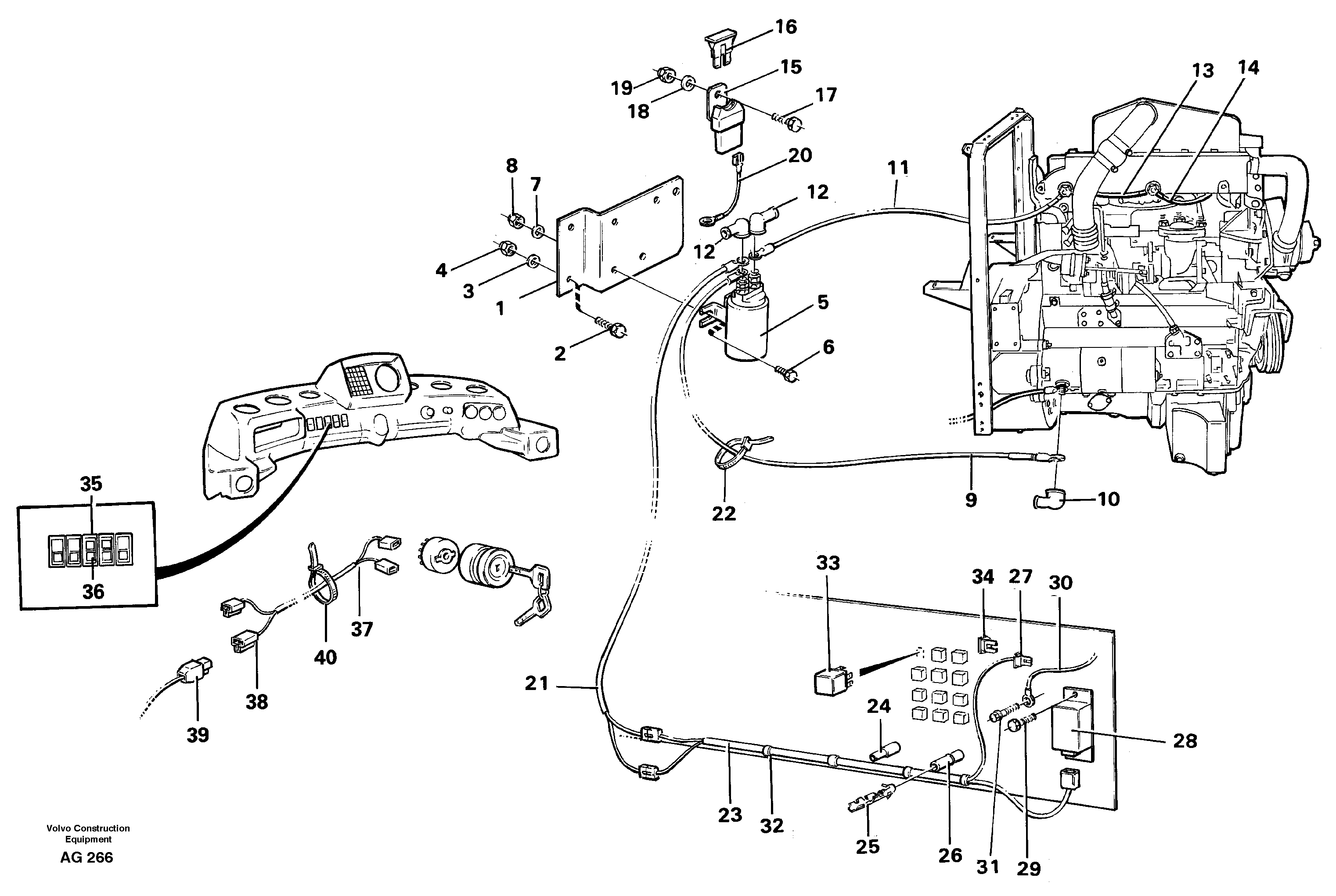 Rubber cushion VOE11090944 VOLVO