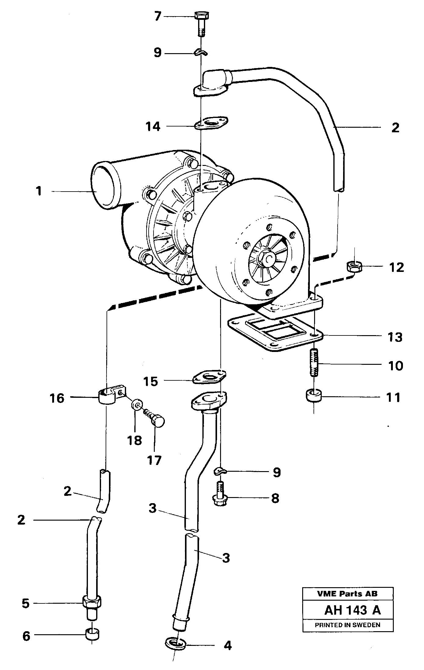Oil Return Pipe VOE7420823 VOLVO
