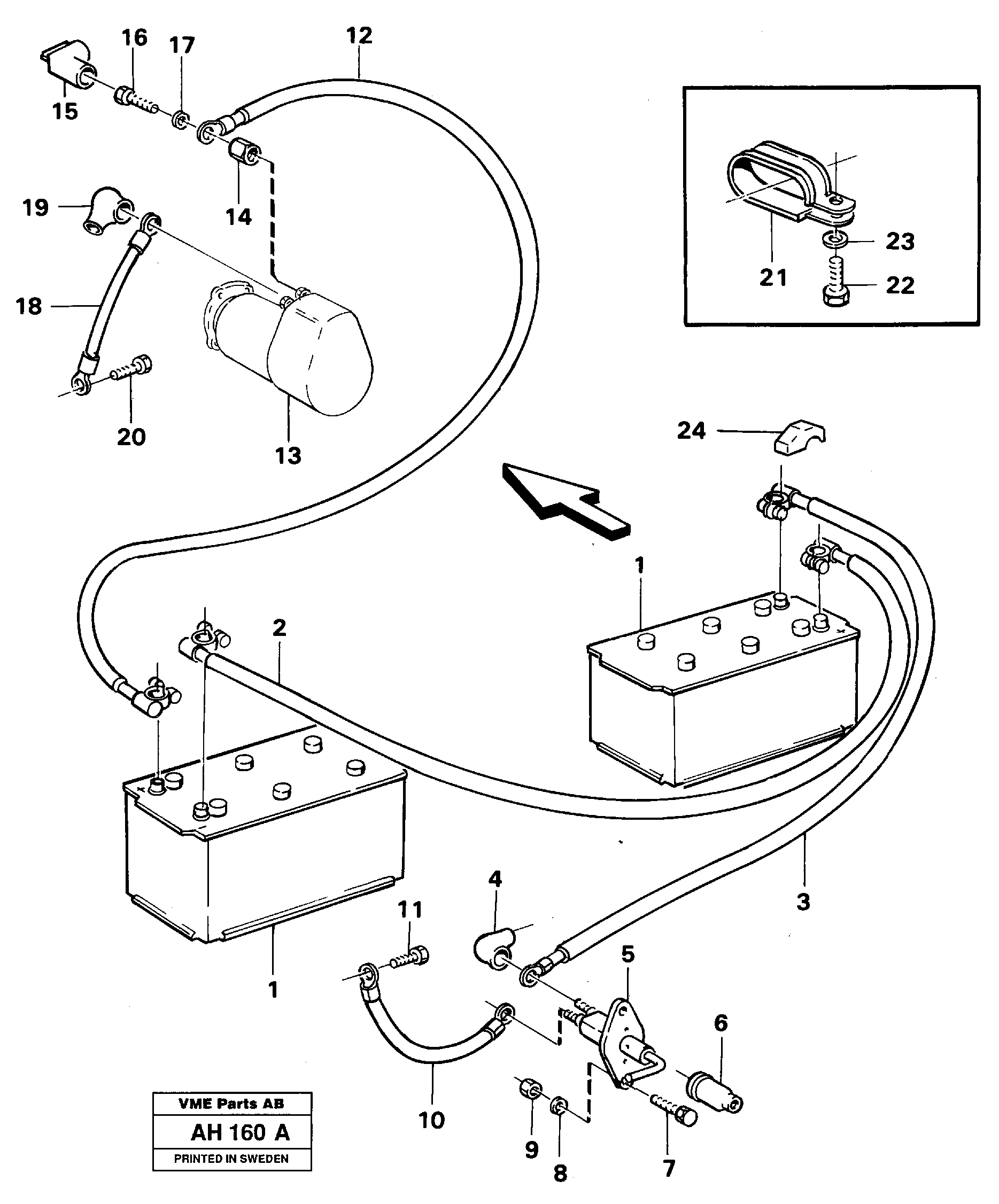 Radio Support VOE11014305 VOLVO