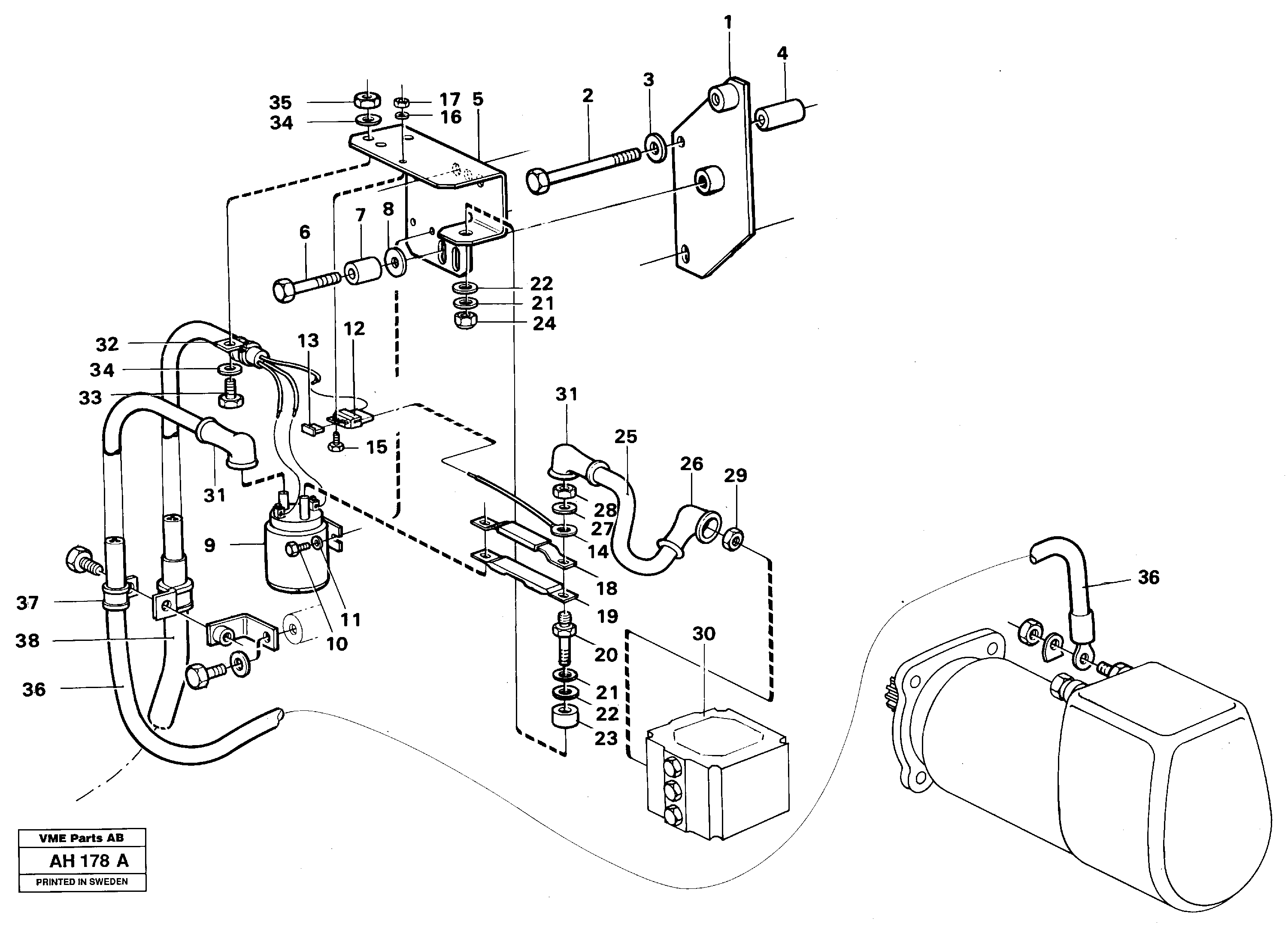 Heater Housing VOE11019055 VOLVO