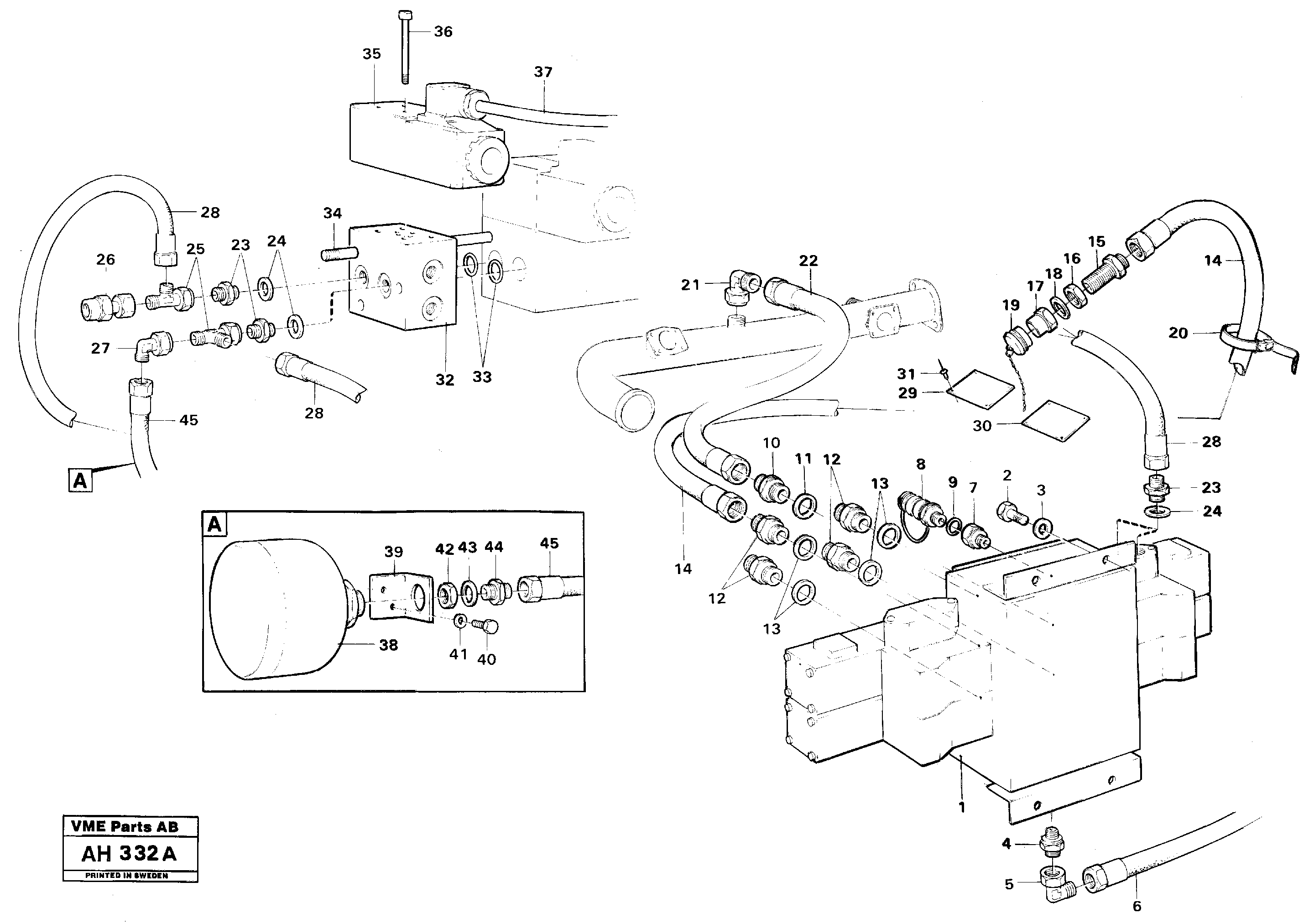 Timing gear casing VOE931696 VOLVO
