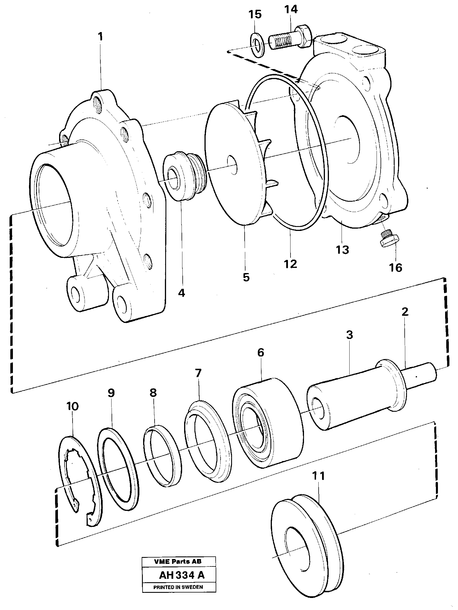 Корпус насоса VOE11030741 VOLVO