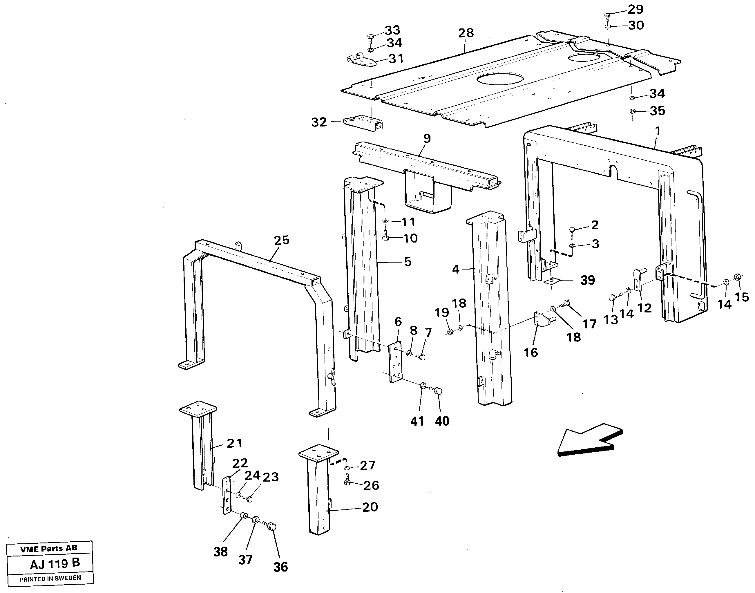Toggle sw. pane VOE11019002 VOLVO