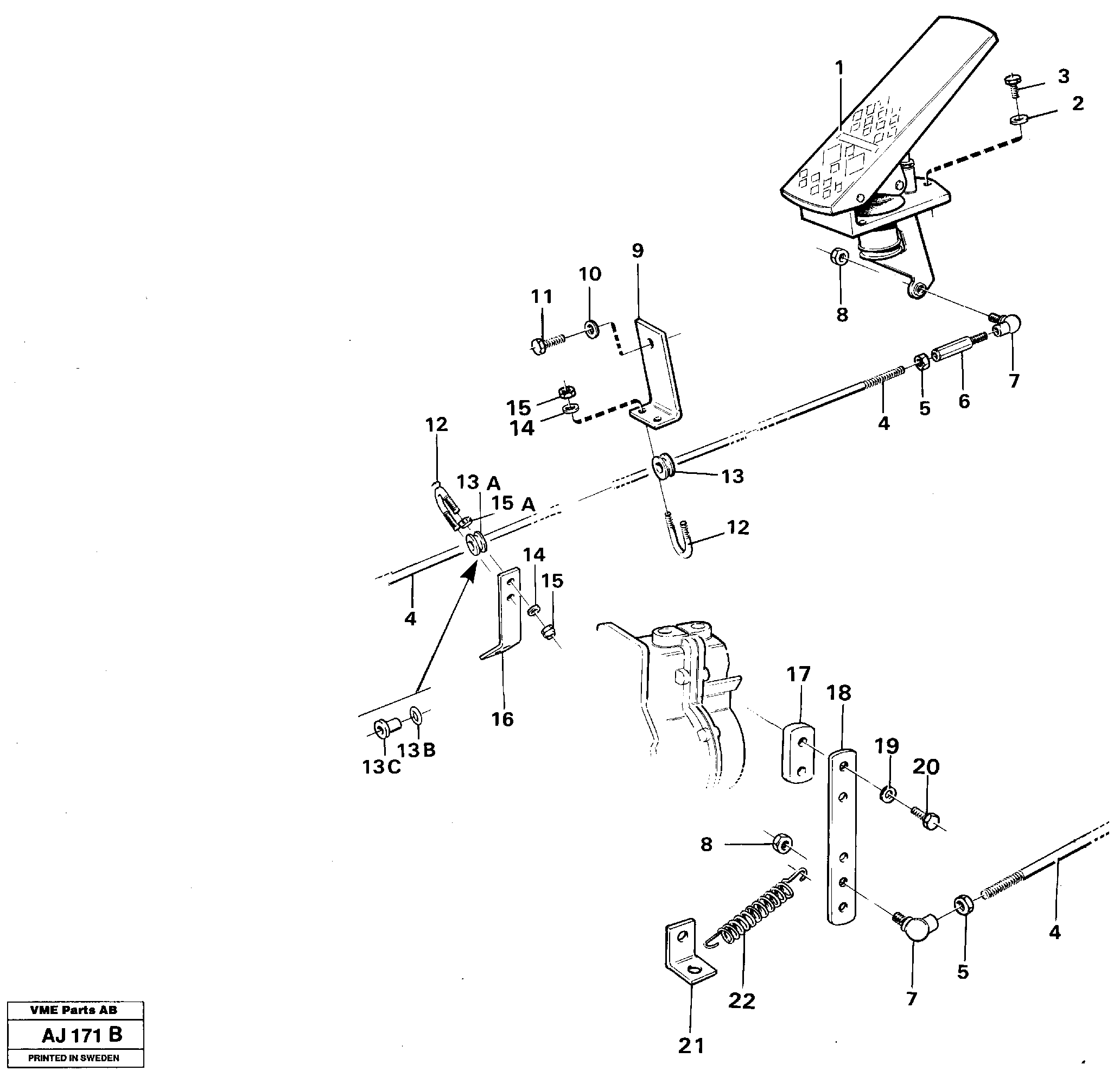 Door Cylinder VOE11018982 VOLVO