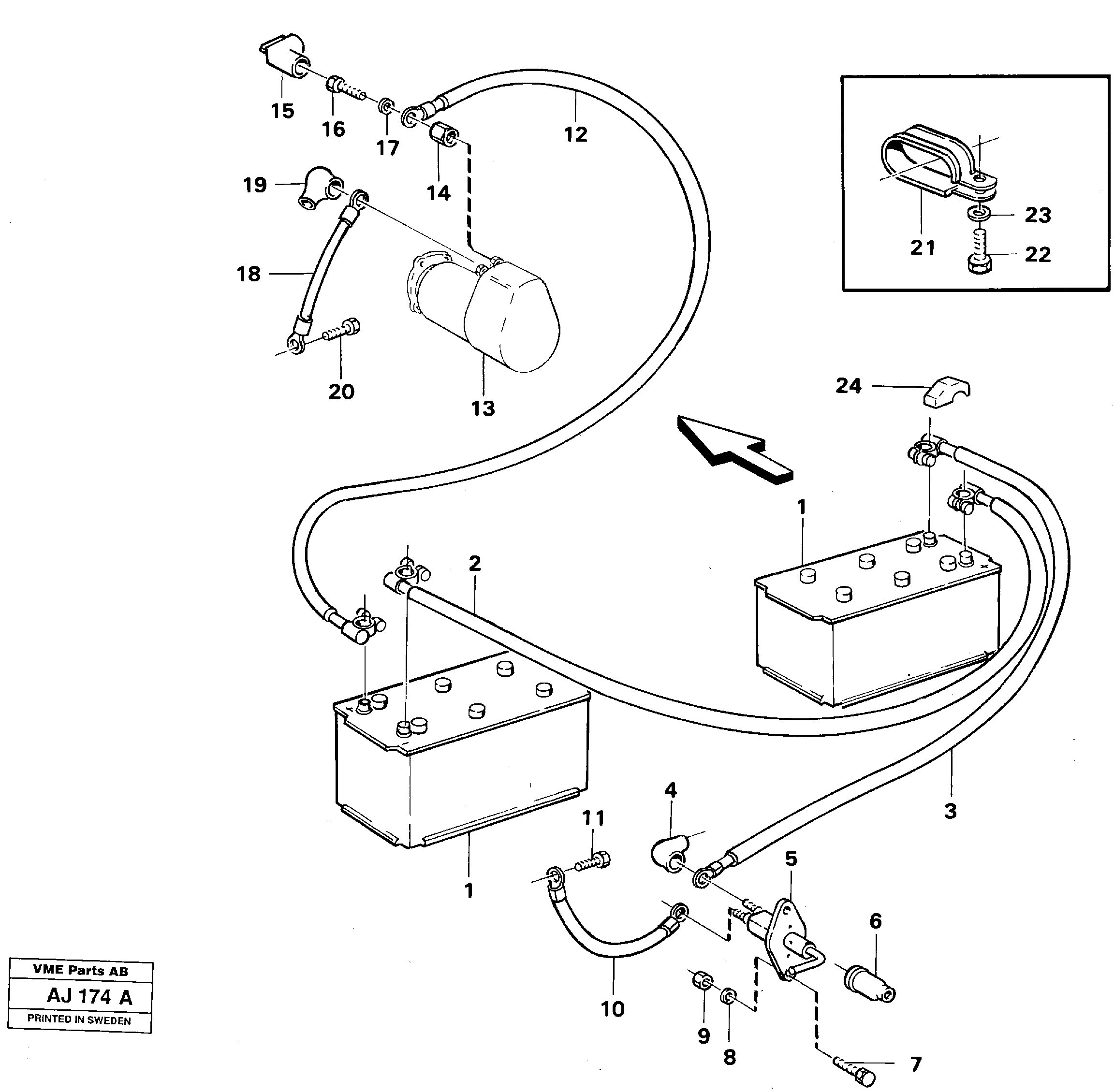 Radio Support VOE11019104 VOLVO
