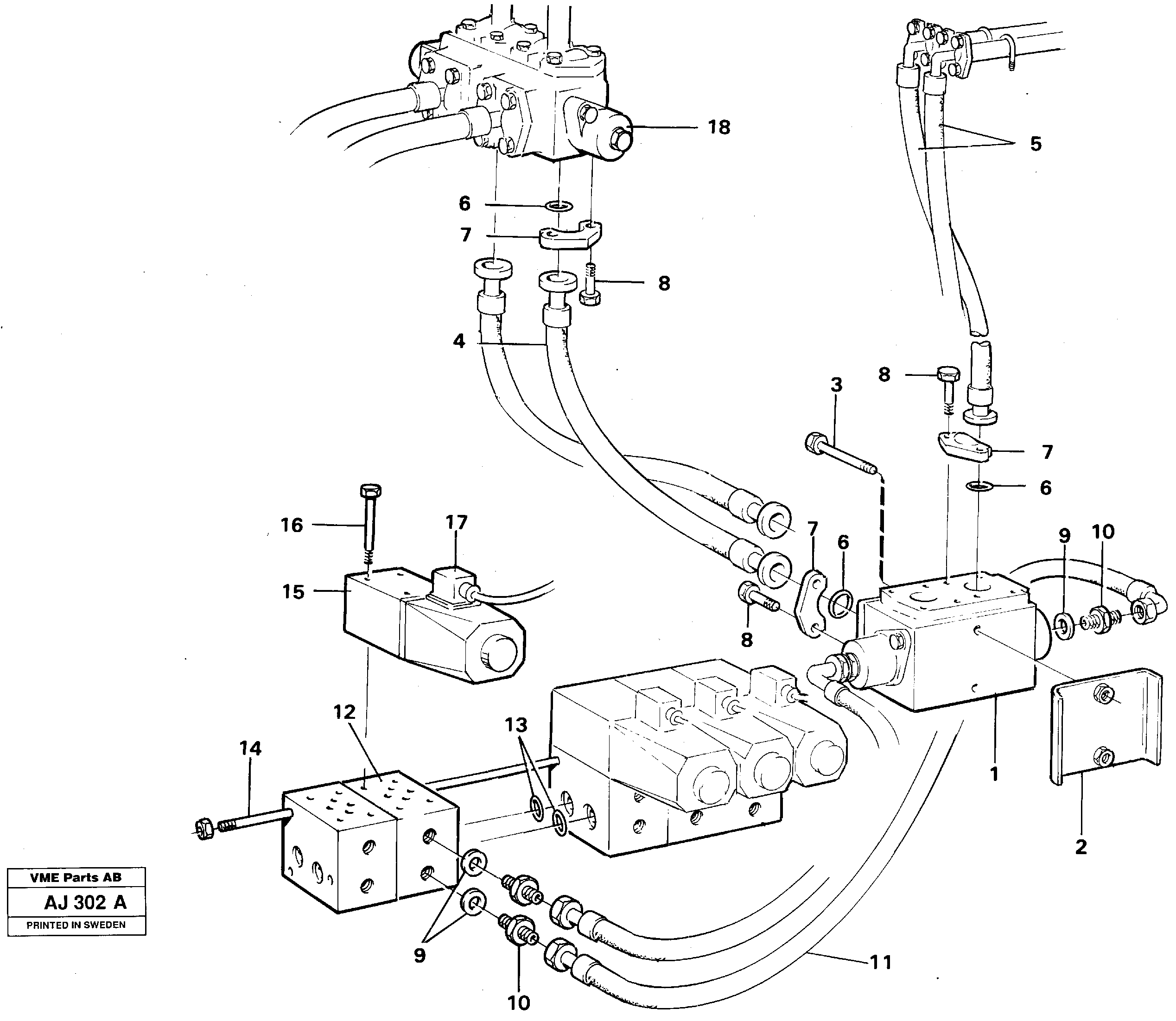 Heating Pipe VOE11014783 VOLVO