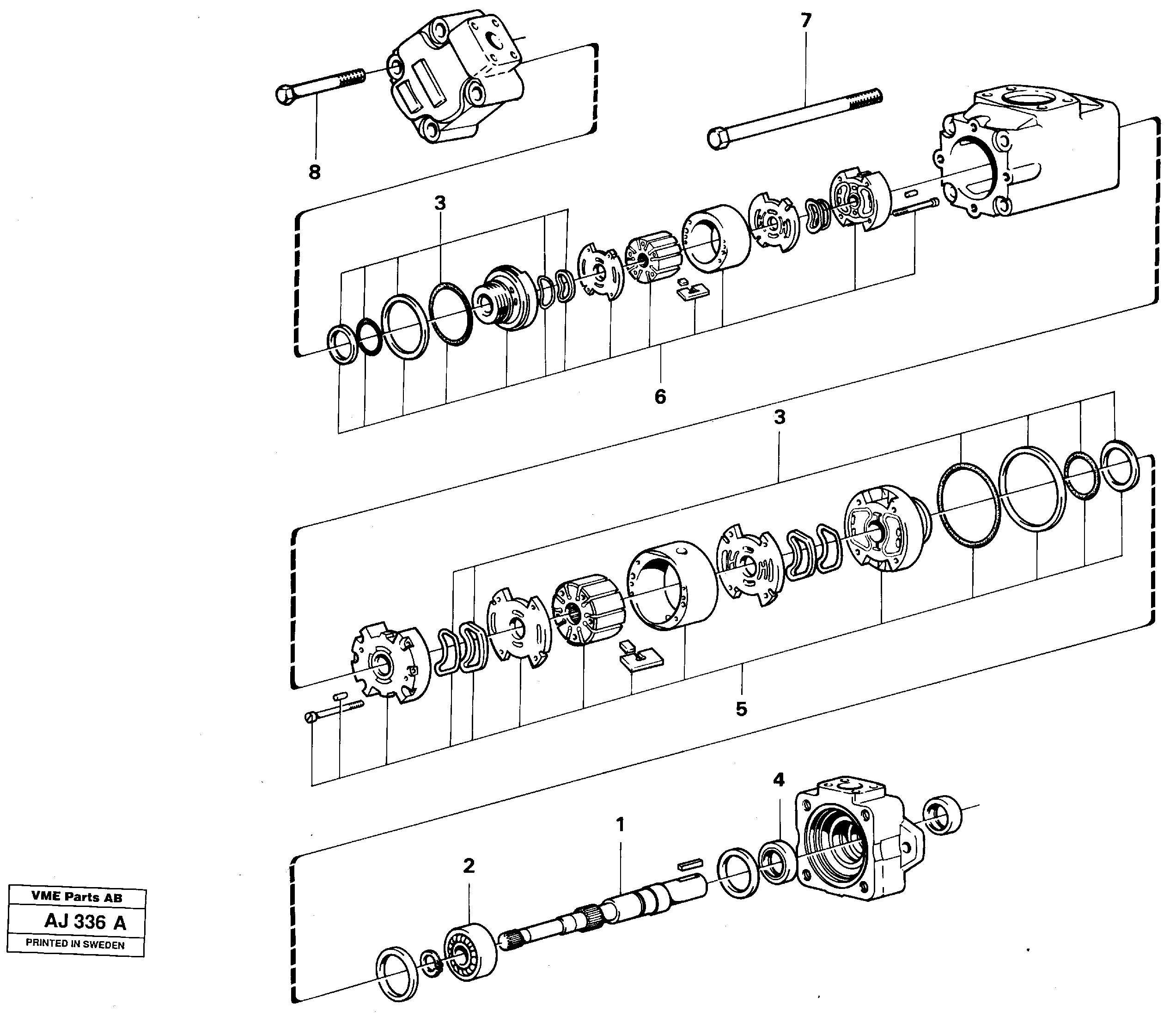 Hydraulic Pump VOE11019274 VOLVO