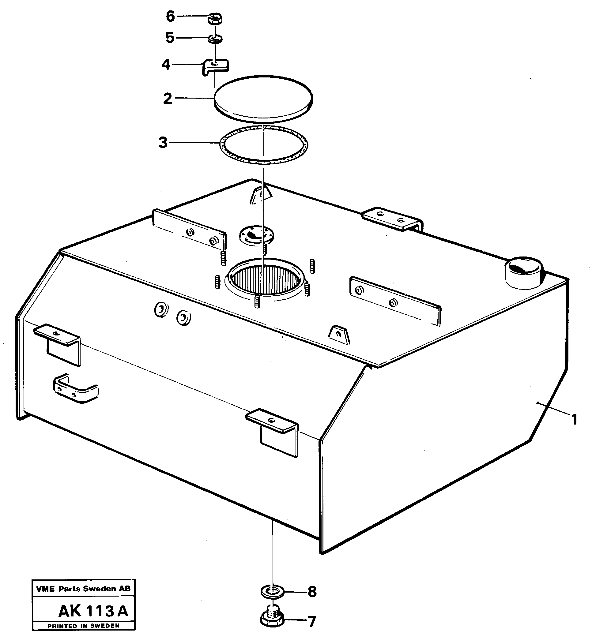 Fuel tank VOE11024111 VOLVO