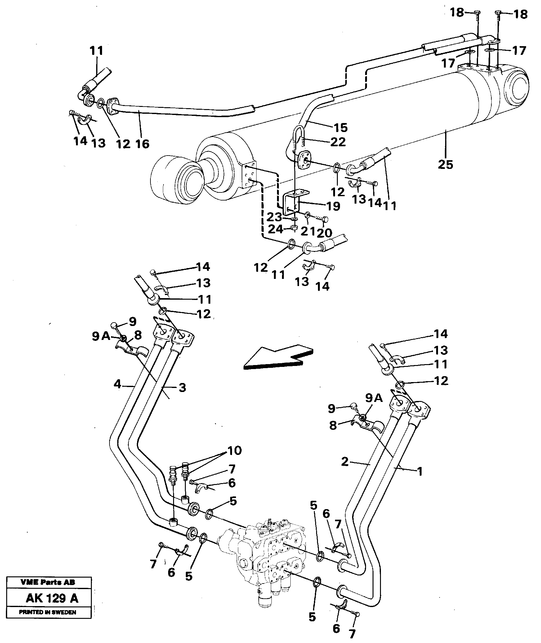 Control sleeve VOE11075298 VOLVO