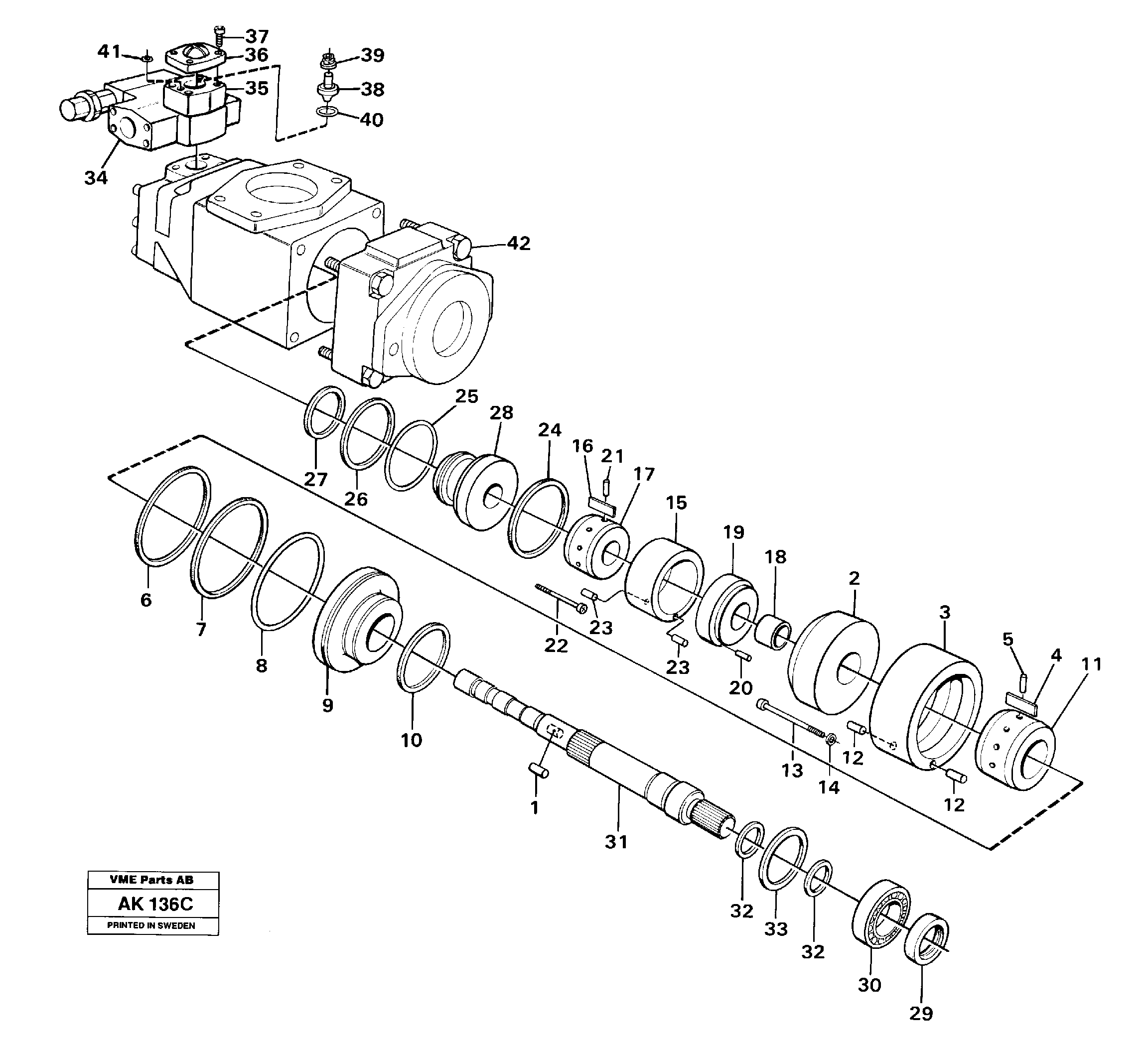 Relief valve VOE11996237 VOLVO