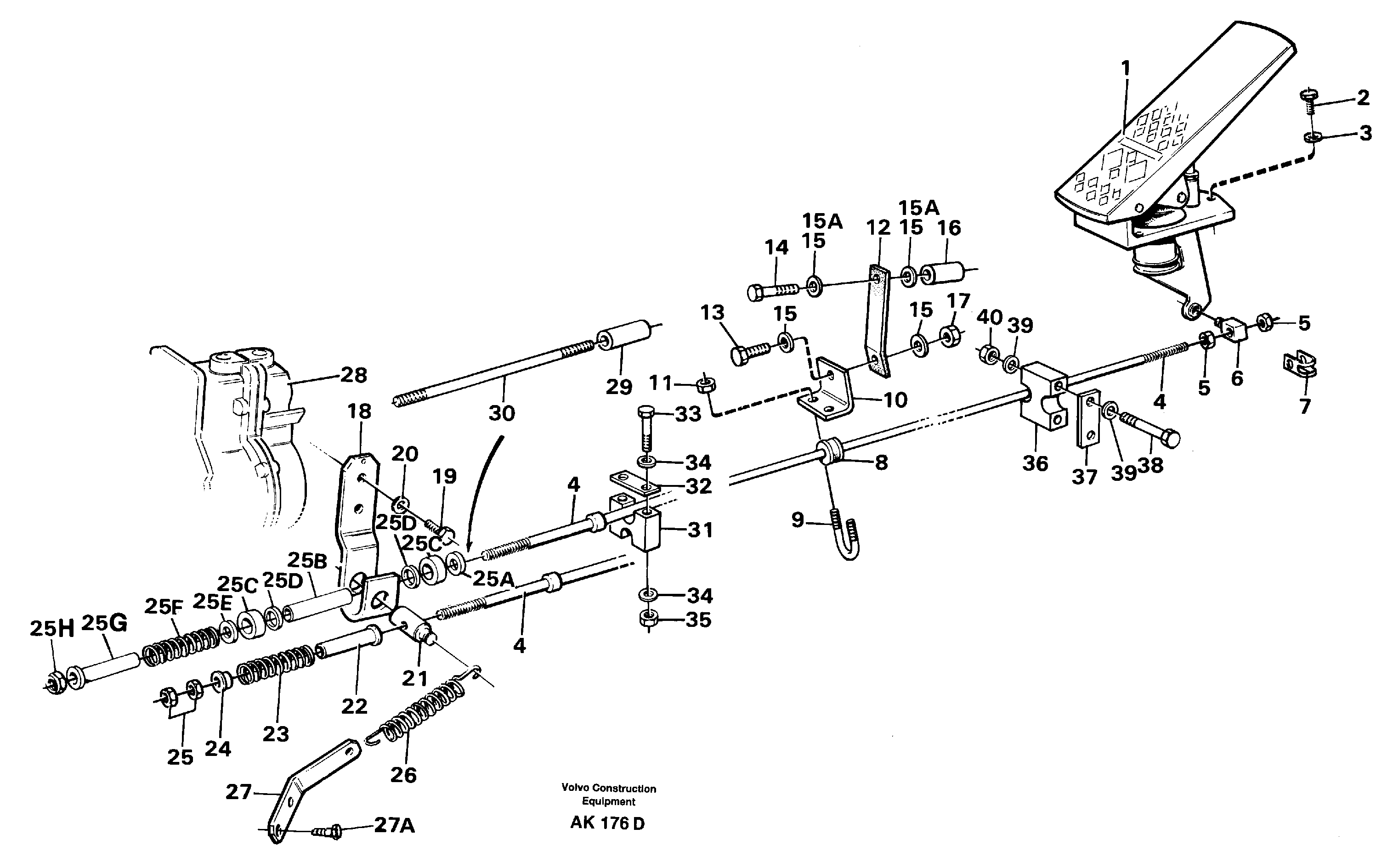 Door Cylinder VOE11075425 VOLVO