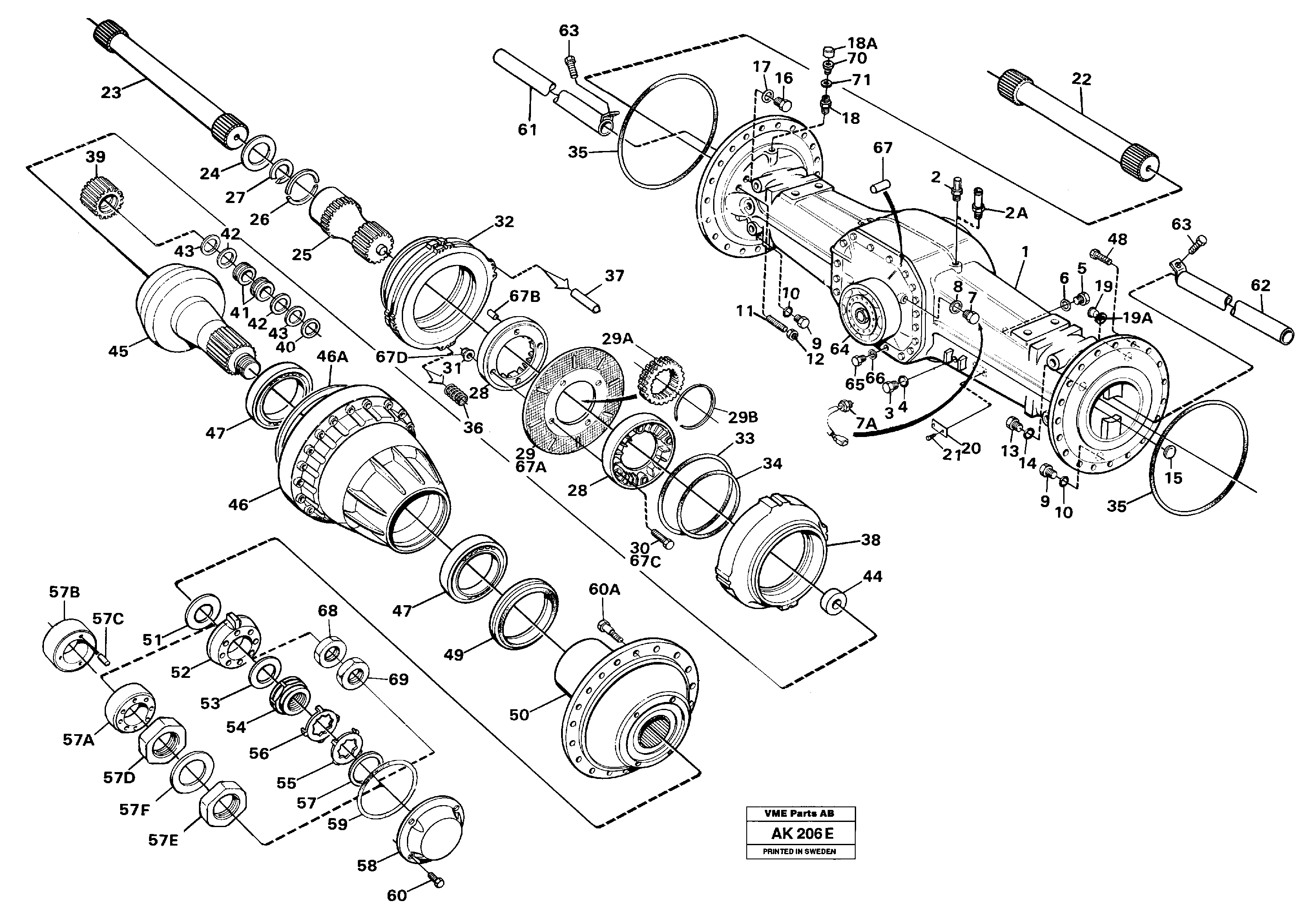 Планетарный мост VOE23843 VOLVO
