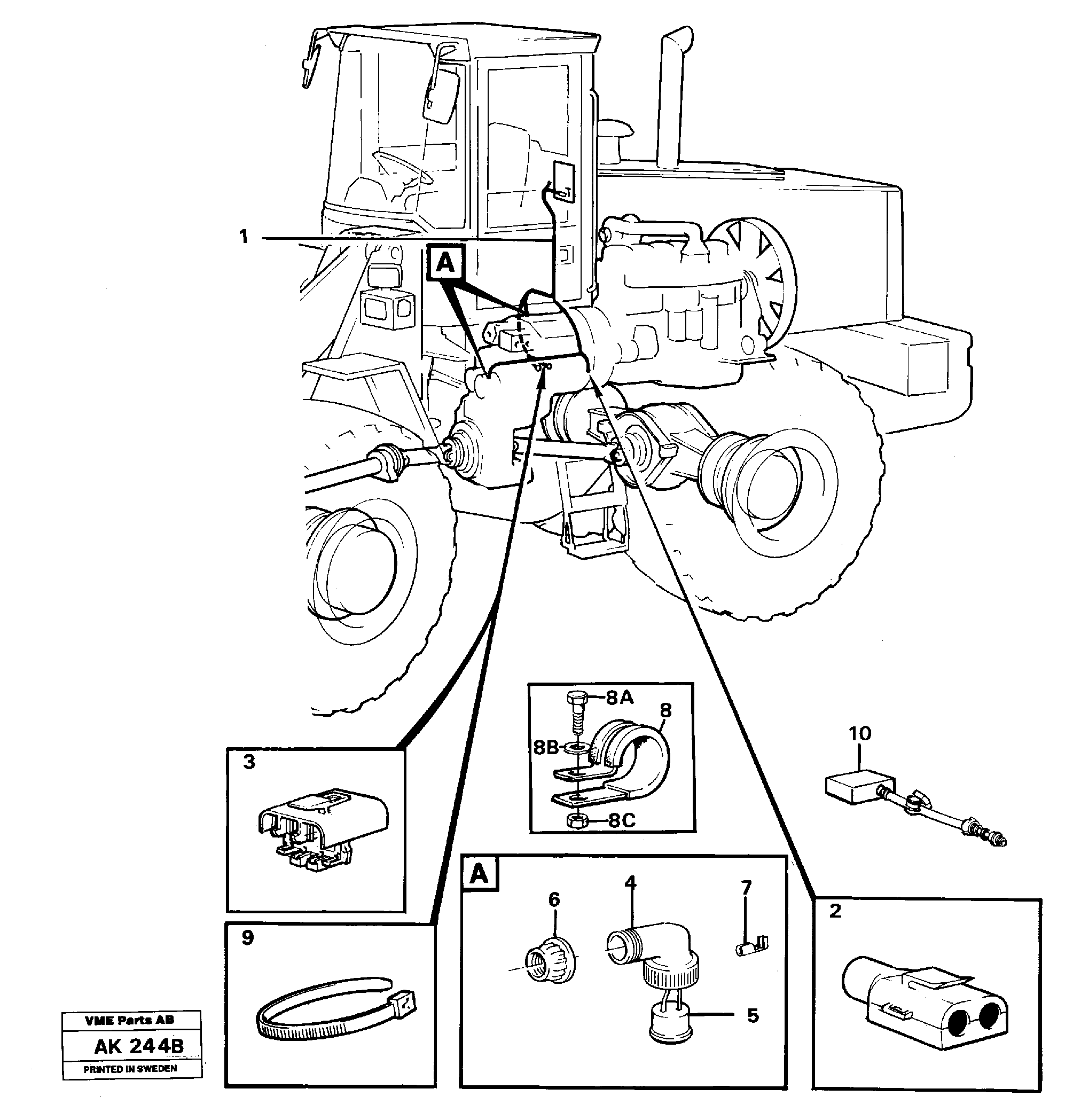 Rubber cushion VOE11023850 VOLVO