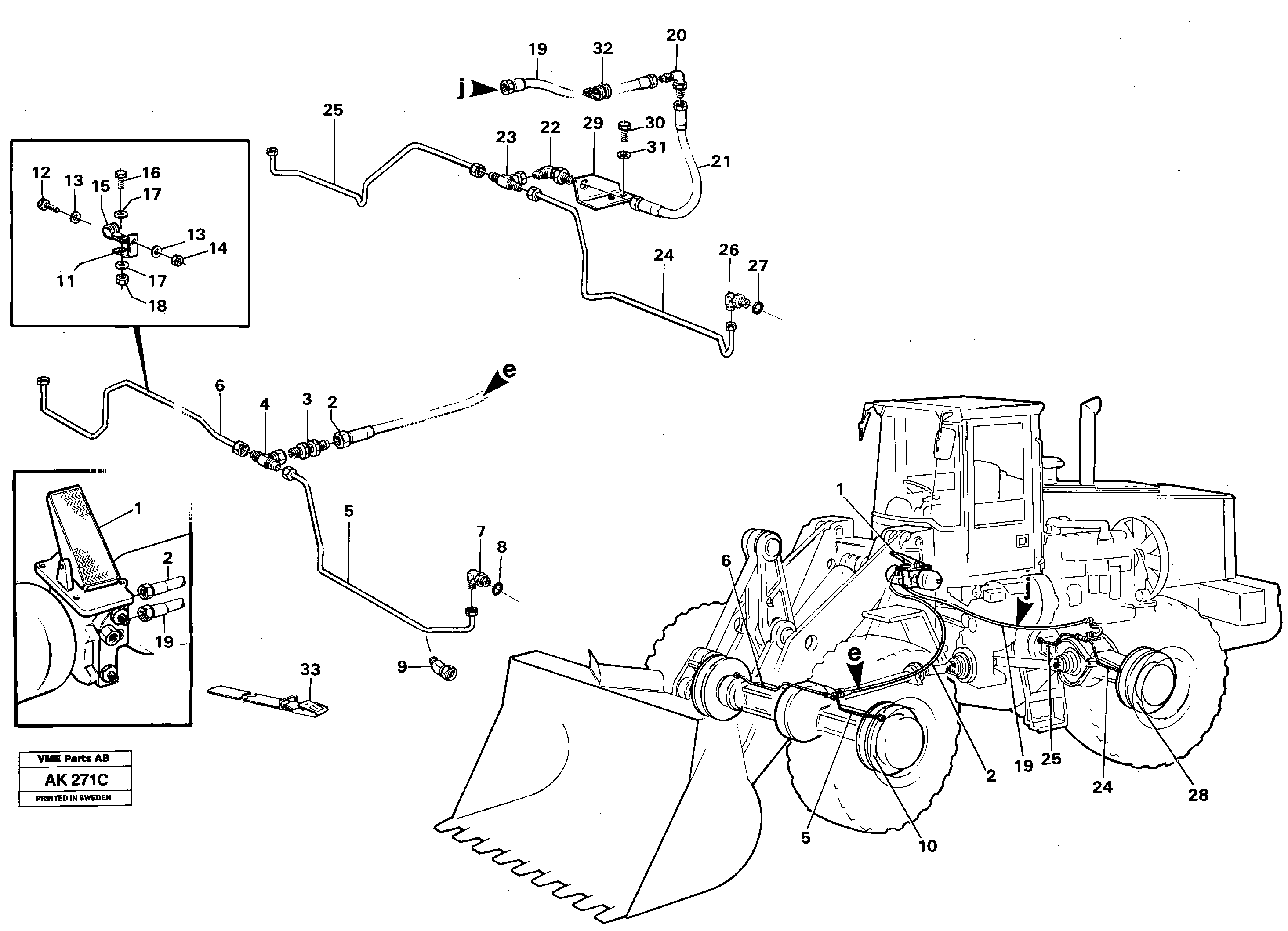 Timing gear casing VOE11046010 VOLVO