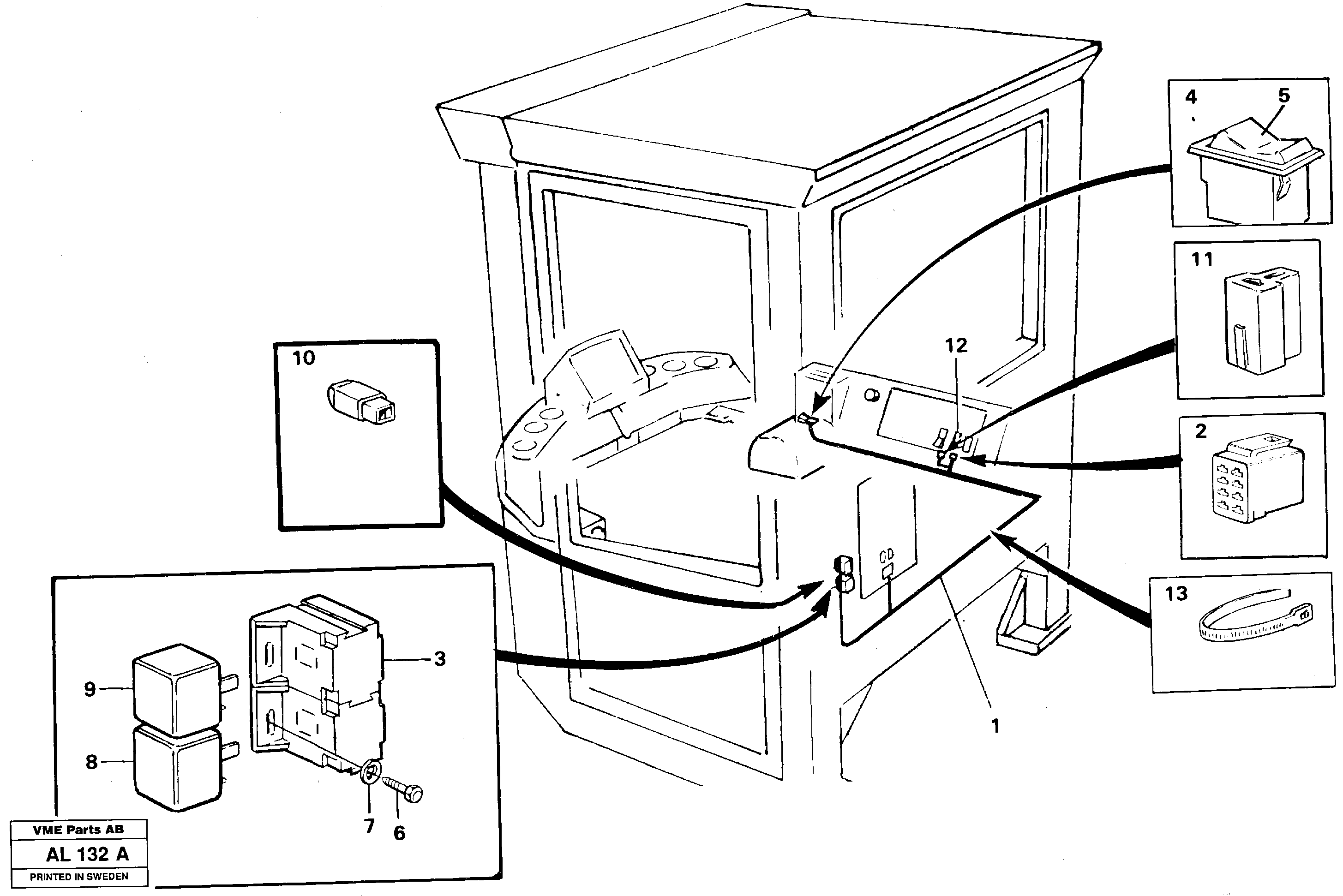Rubber cushion VOE11041991 VOLVO