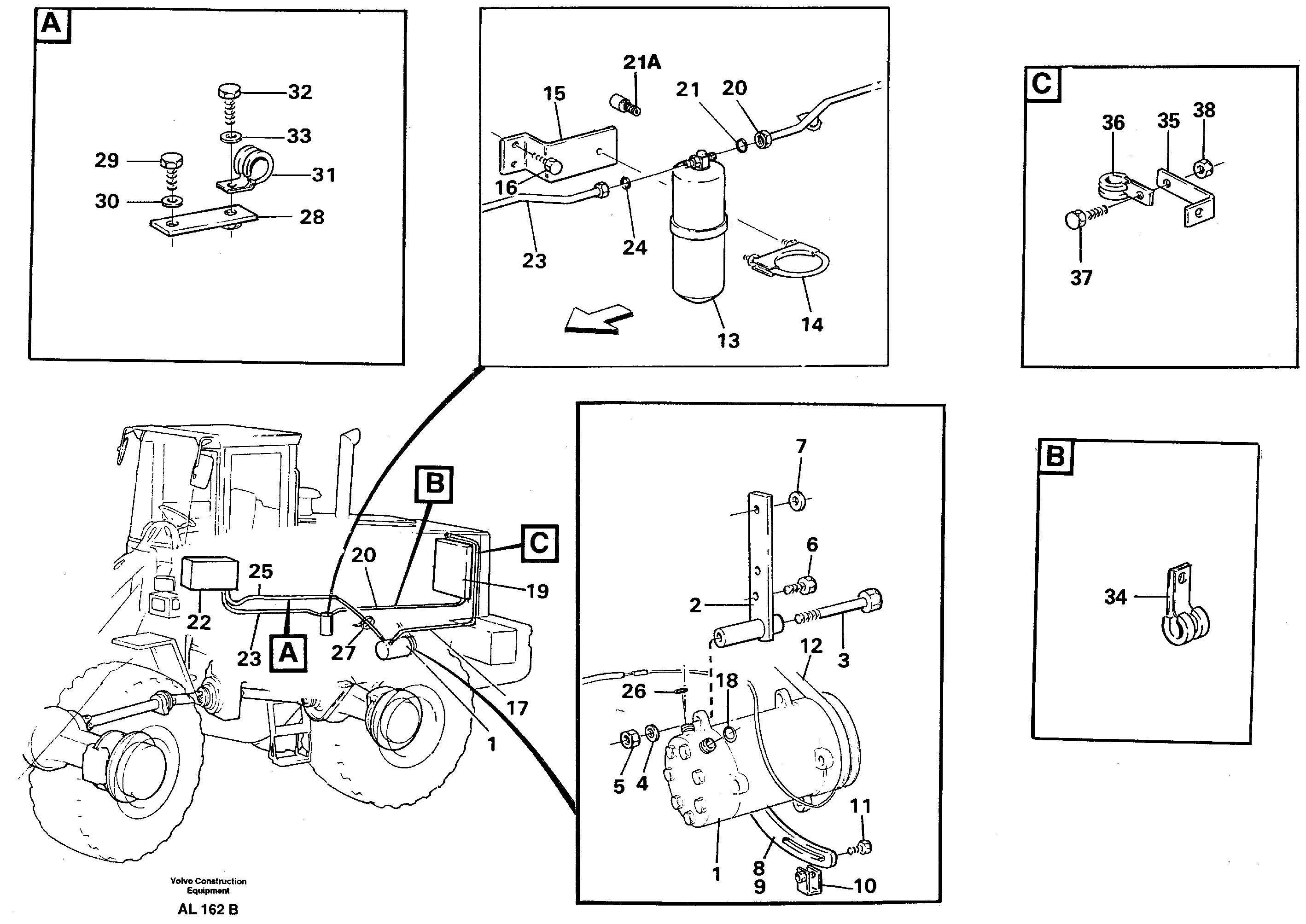Seat frame VOE11007789 VOLVO