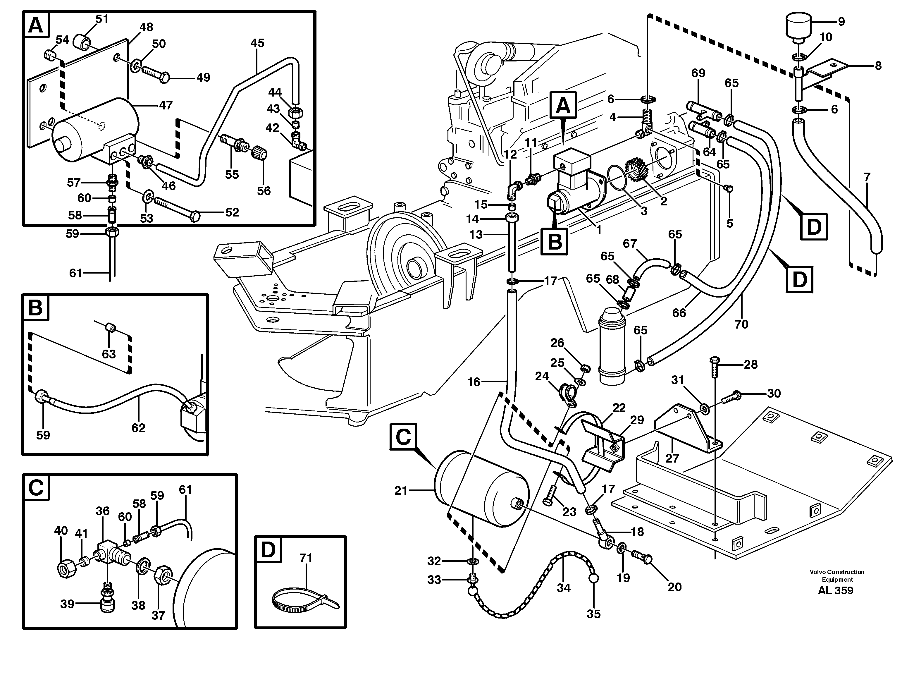 Heating Pipe VOE11100423 VOLVO