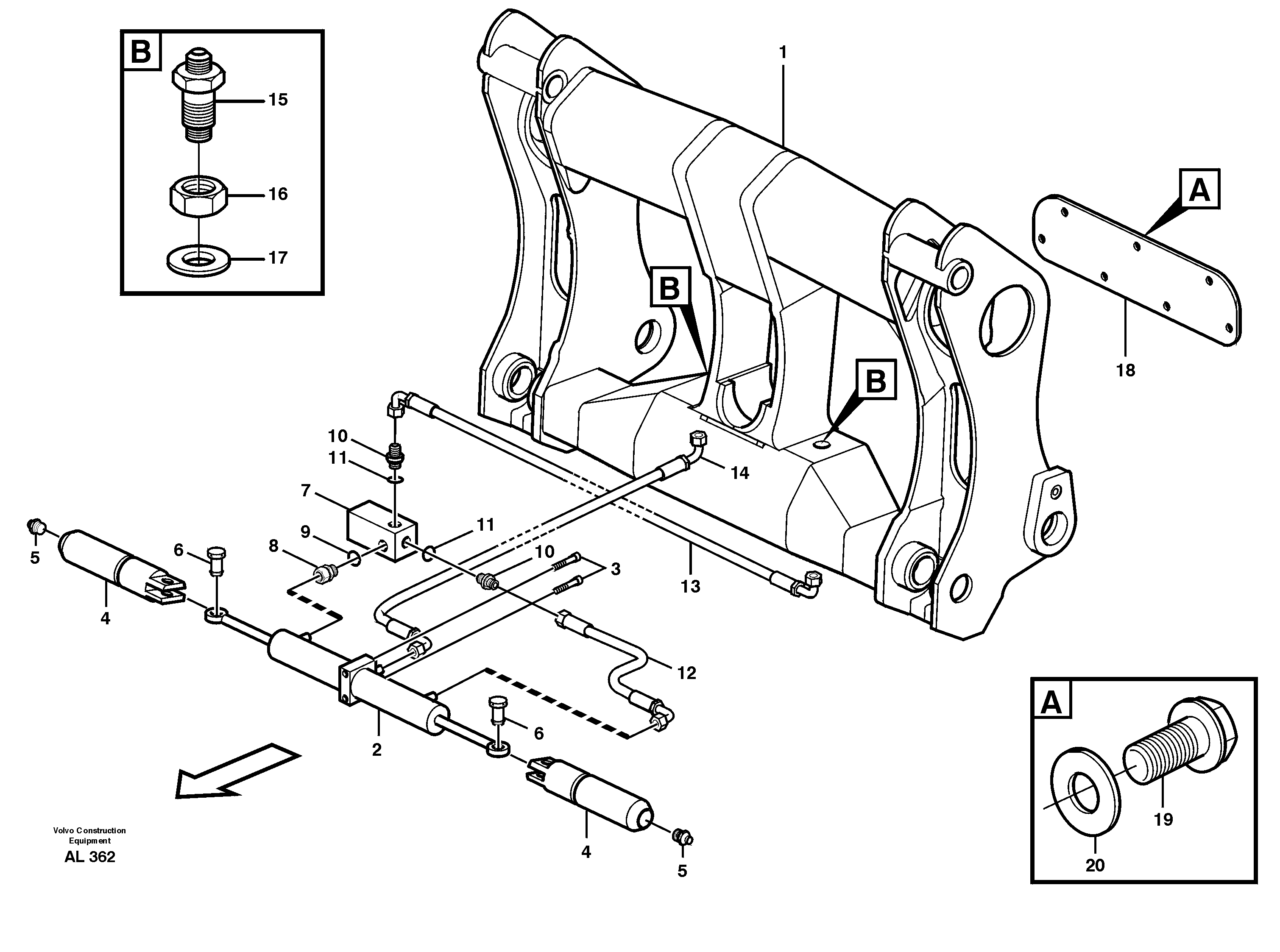 Timing gear casing VOE935064 VOLVO