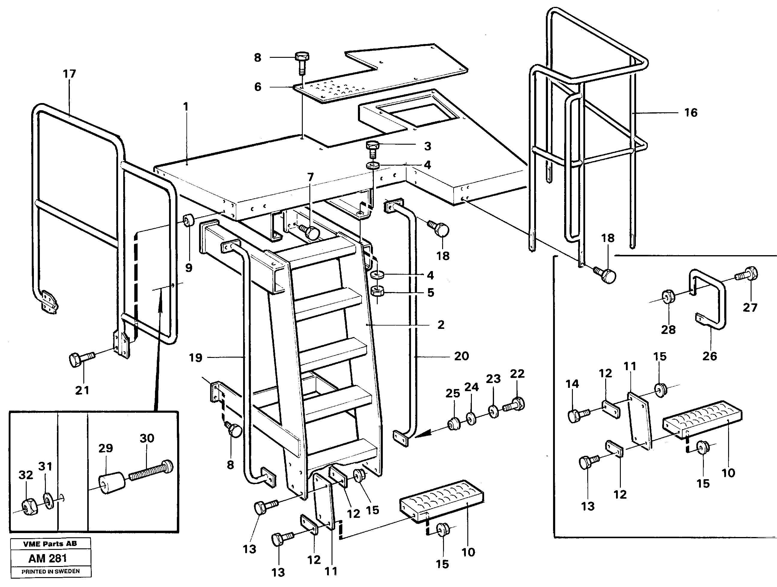 Handrail VOE11093987 VOLVO