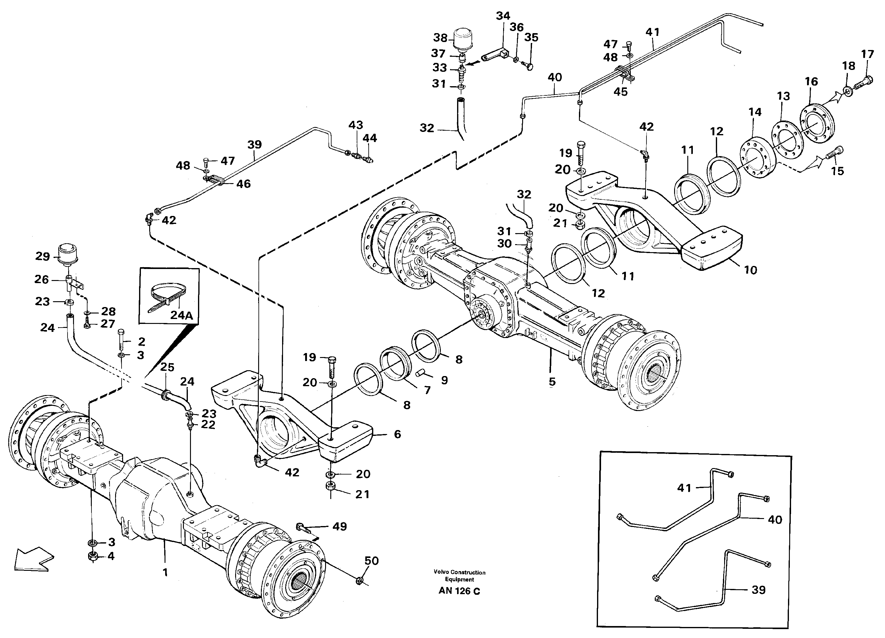 R Axle Mounting VOE11014656 VOLVO