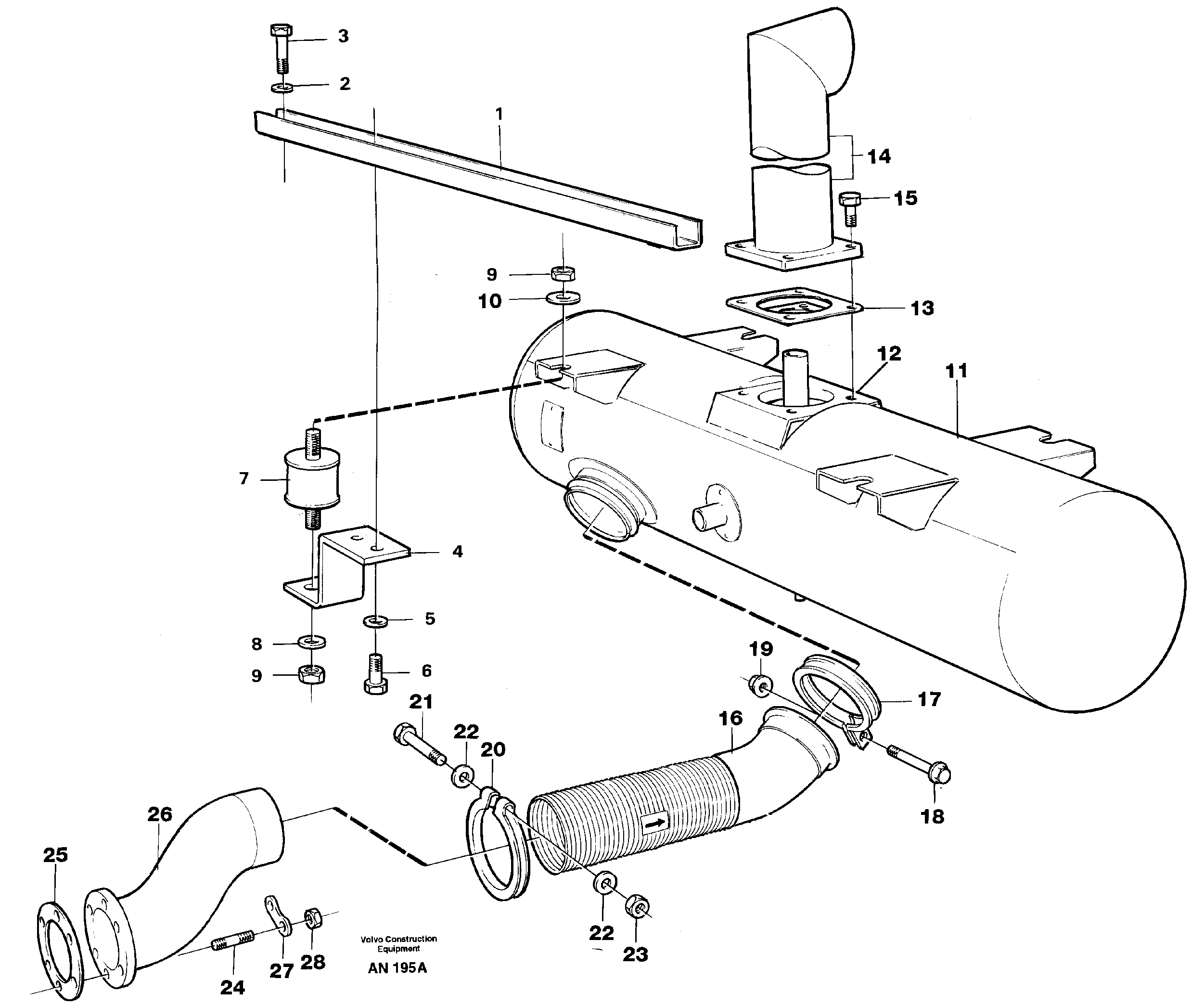 Axle Casing VOE11030898 VOLVO