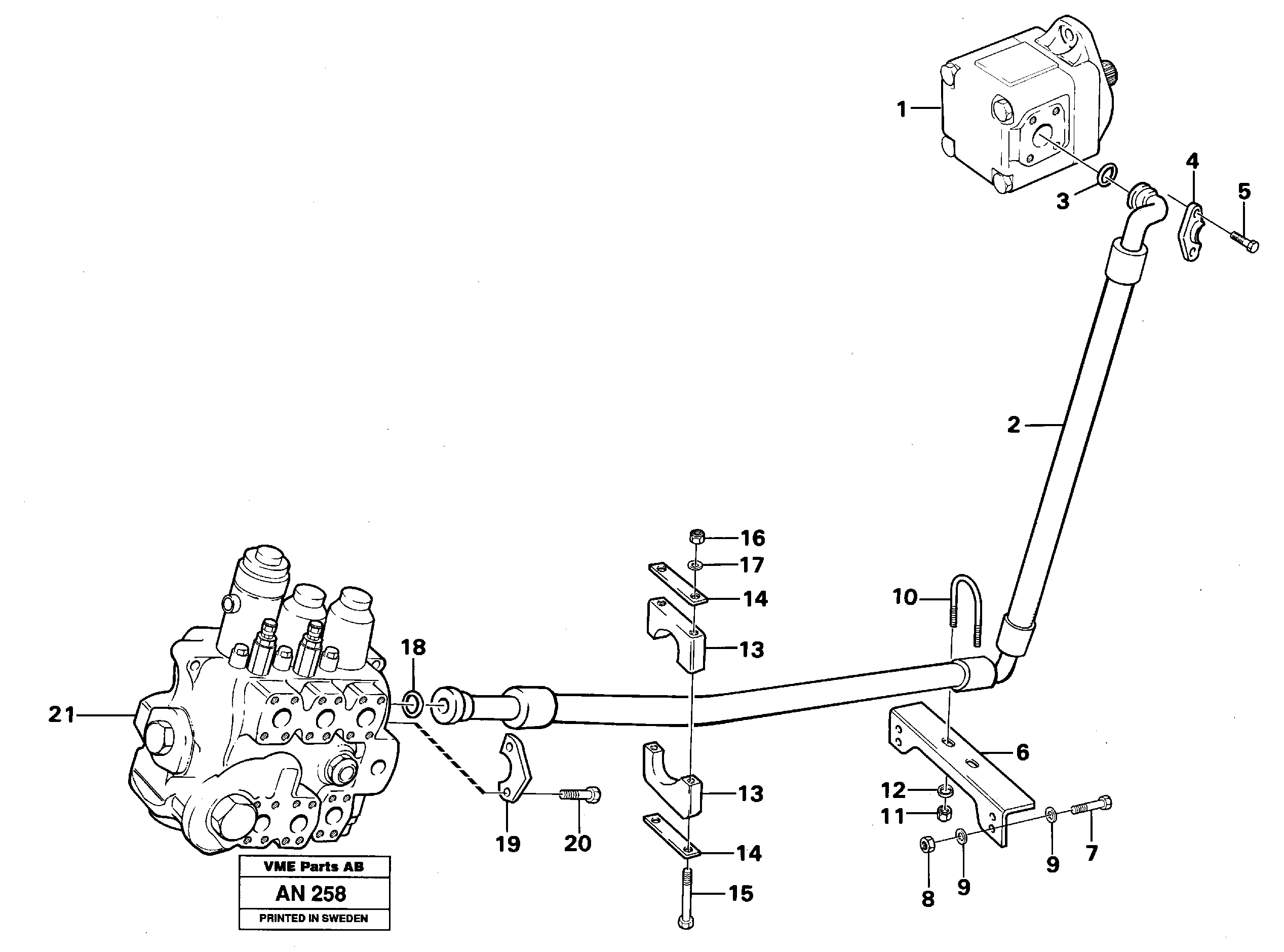Timing gear casing VOE11015151 VOLVO