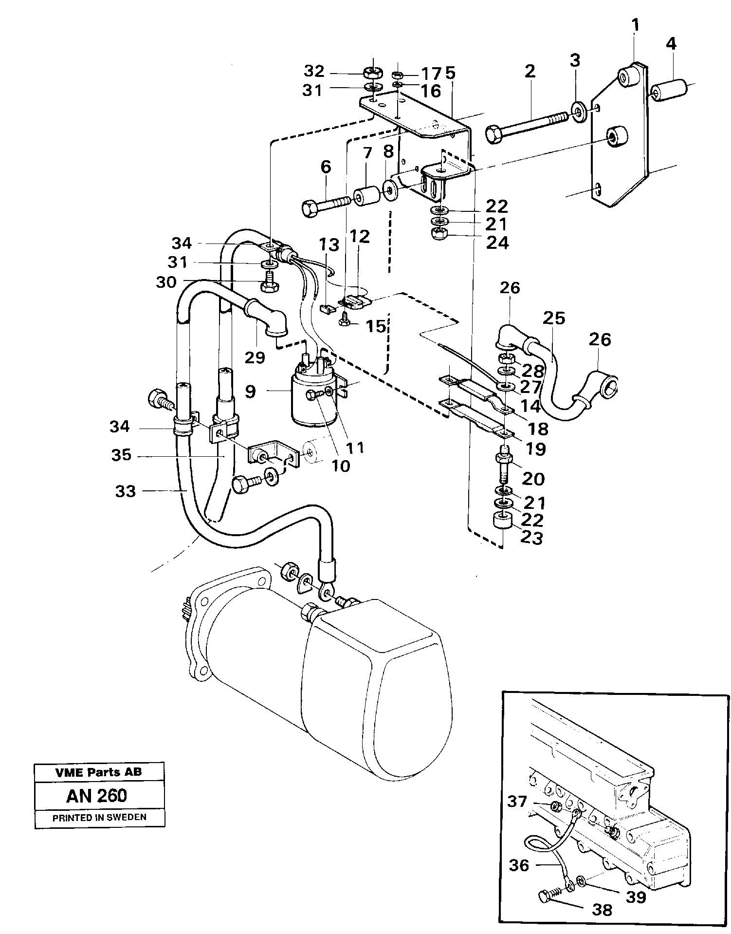 Radio Support VOE11019107 VOLVO