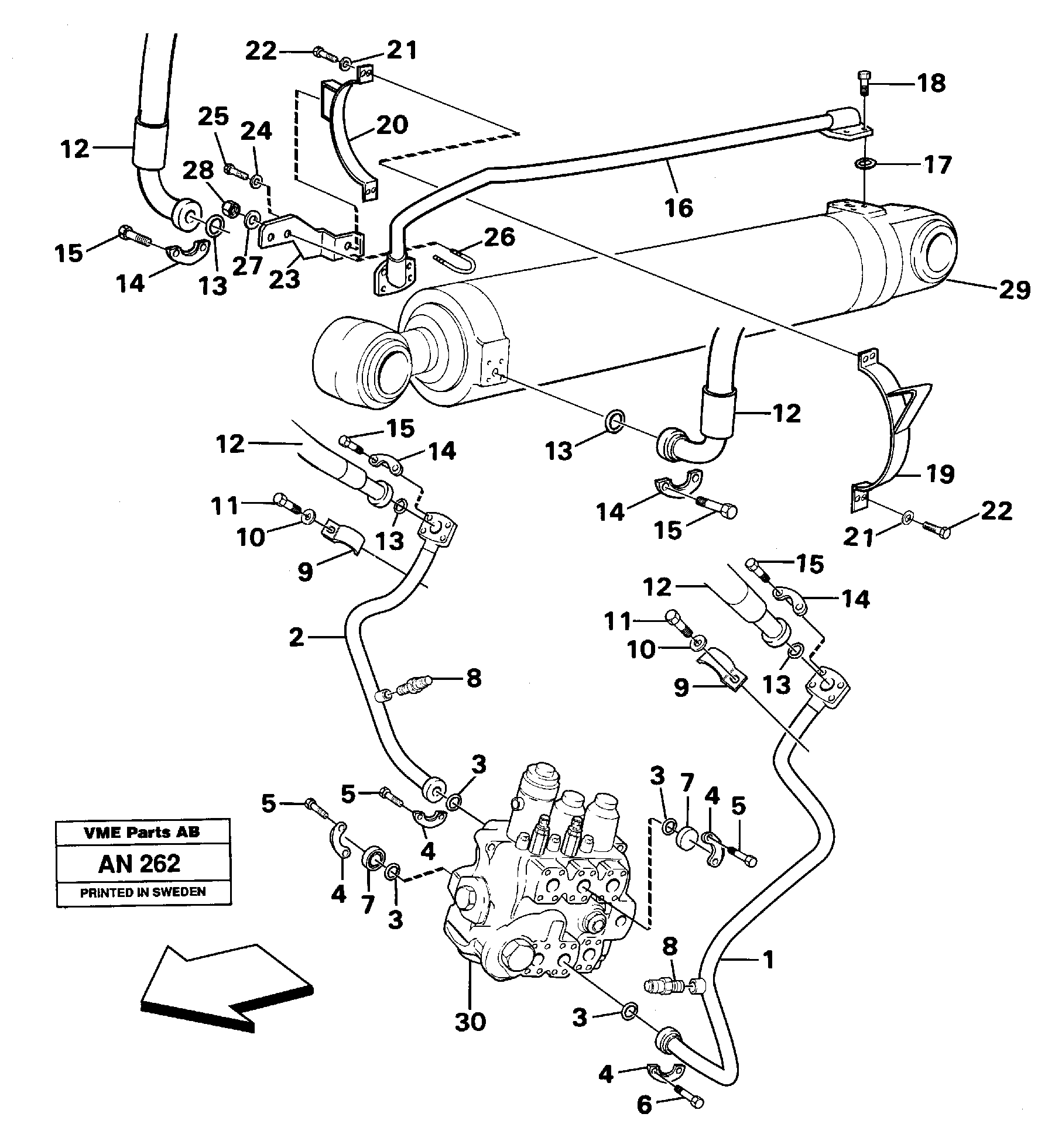 Heating Pipe VOE11015186 VOLVO