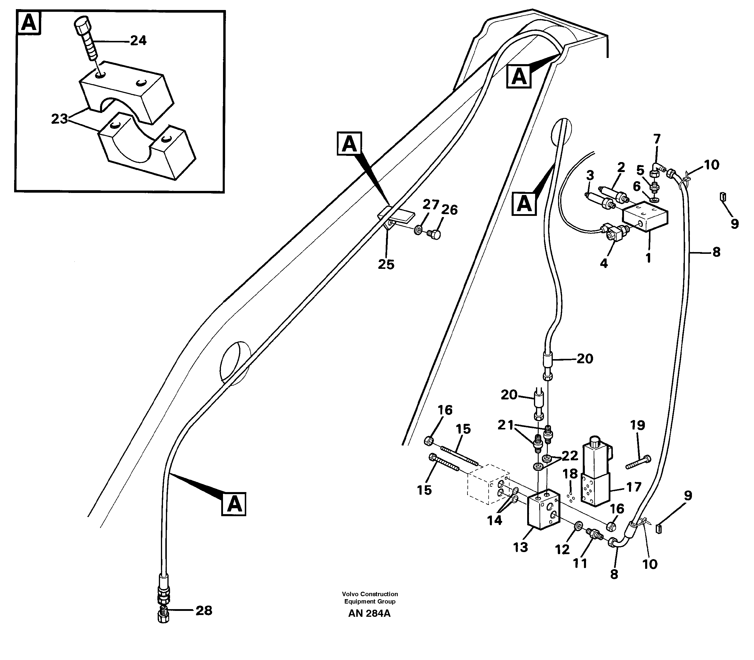 Heating Pipe VOE11020405 VOLVO