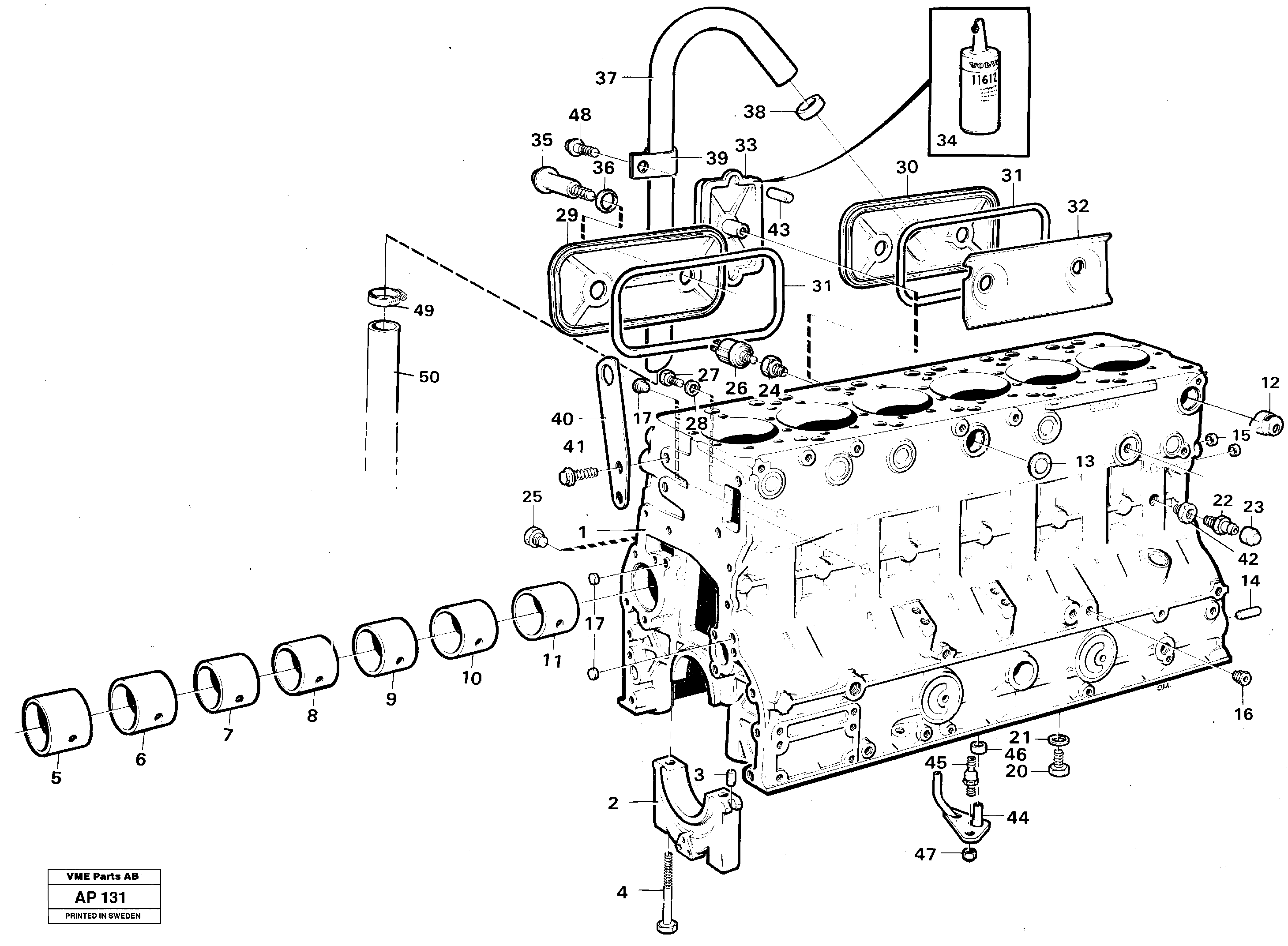 Protecting brace VOE11030688 VOLVO