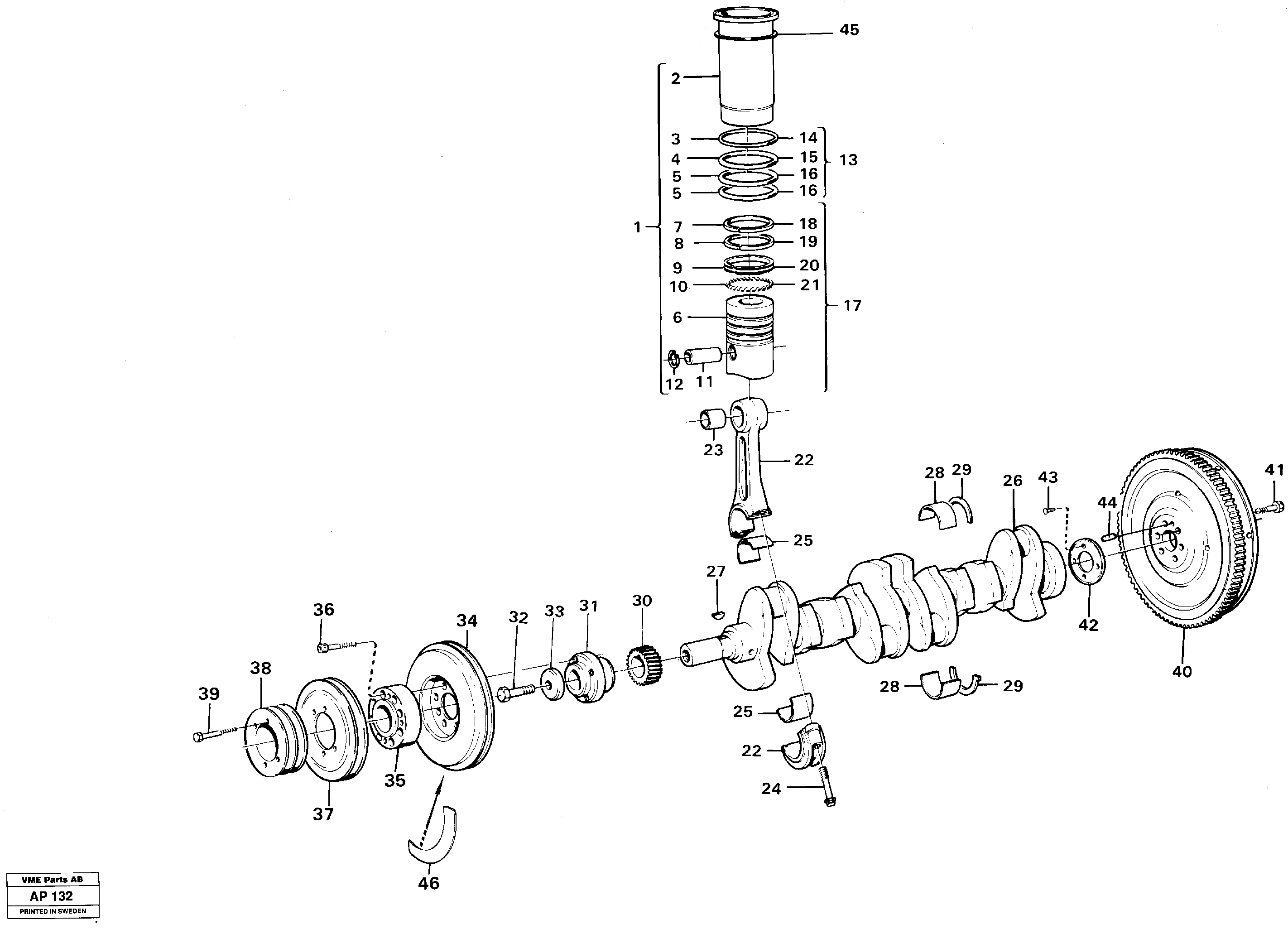 Sealing ring VOE471419 VOLVO