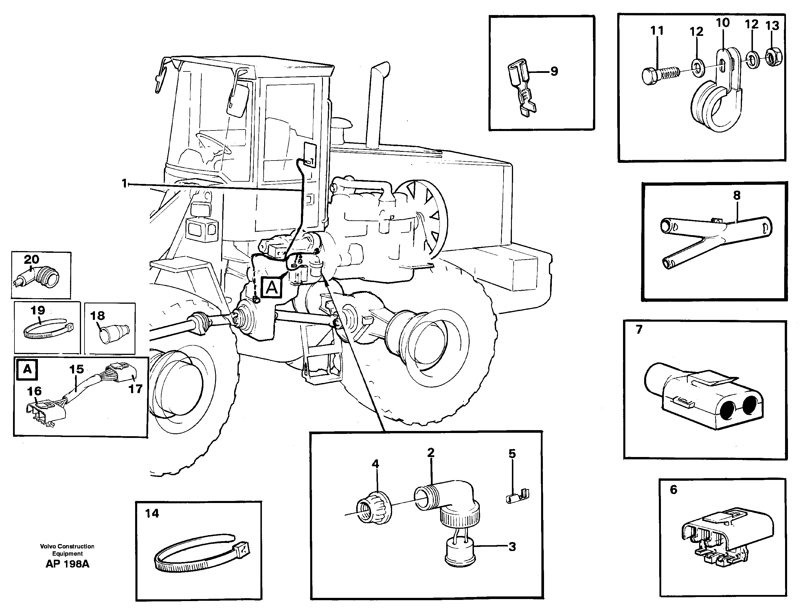 Rubber cushion VOE11020563 VOLVO