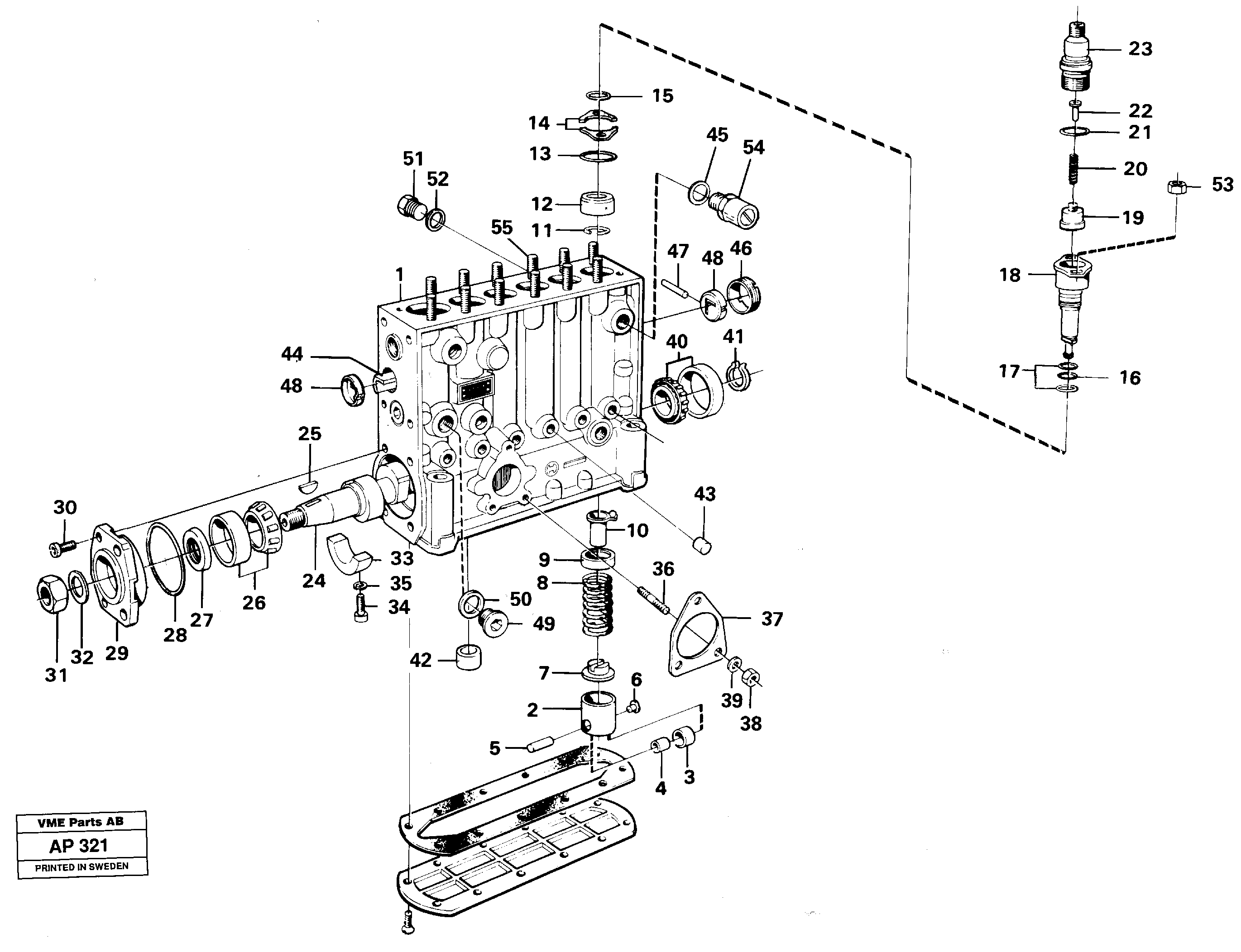Injection Pump VOE11999863 VOLVO
