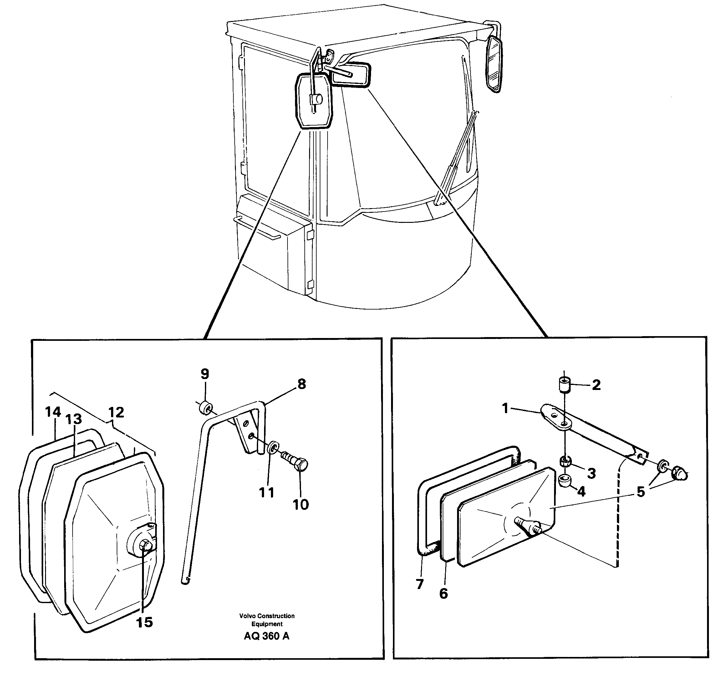 Adjustable boom VOE11104765 VOLVO