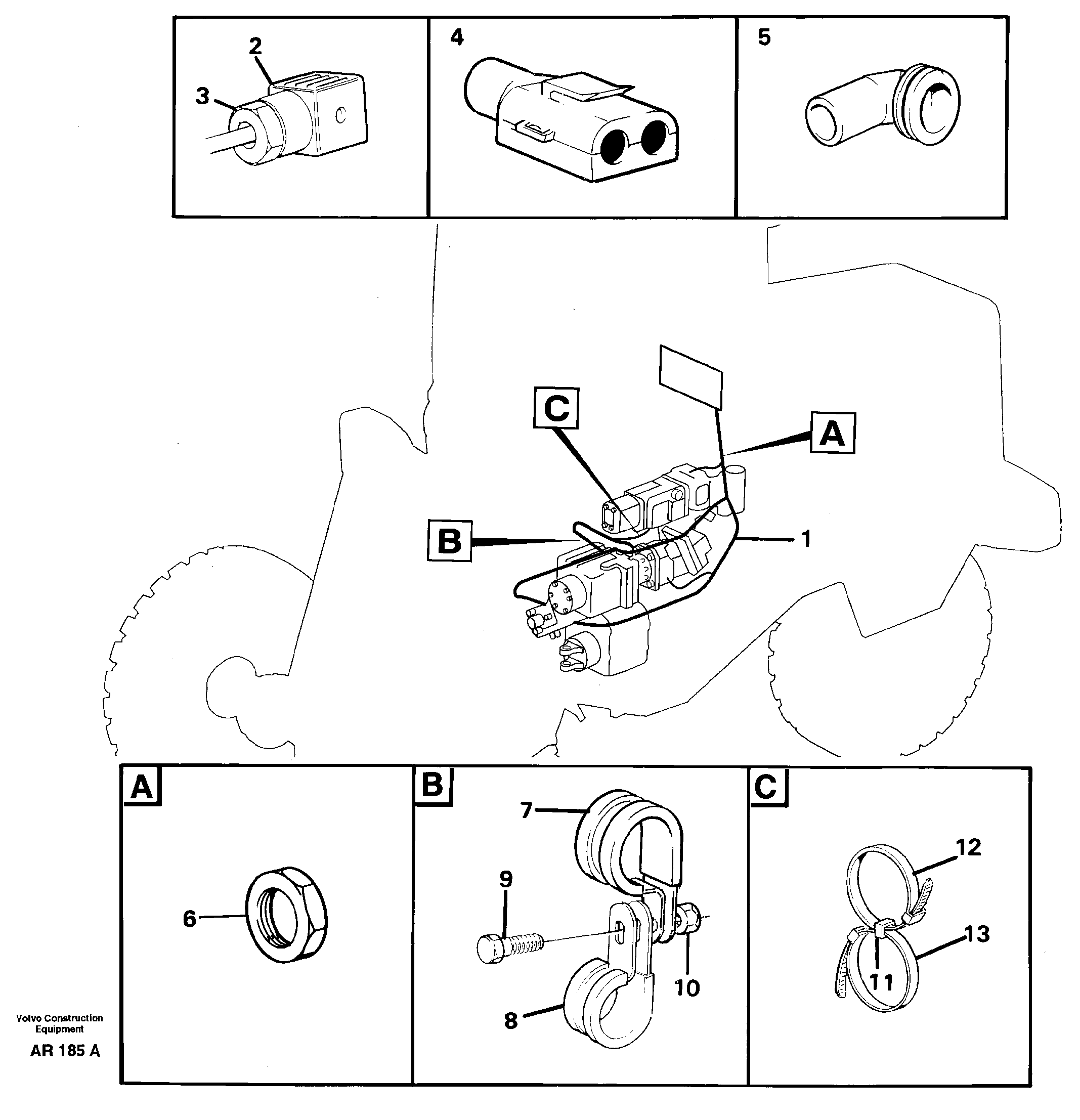 Rubber cushion VOE11147263 VOLVO