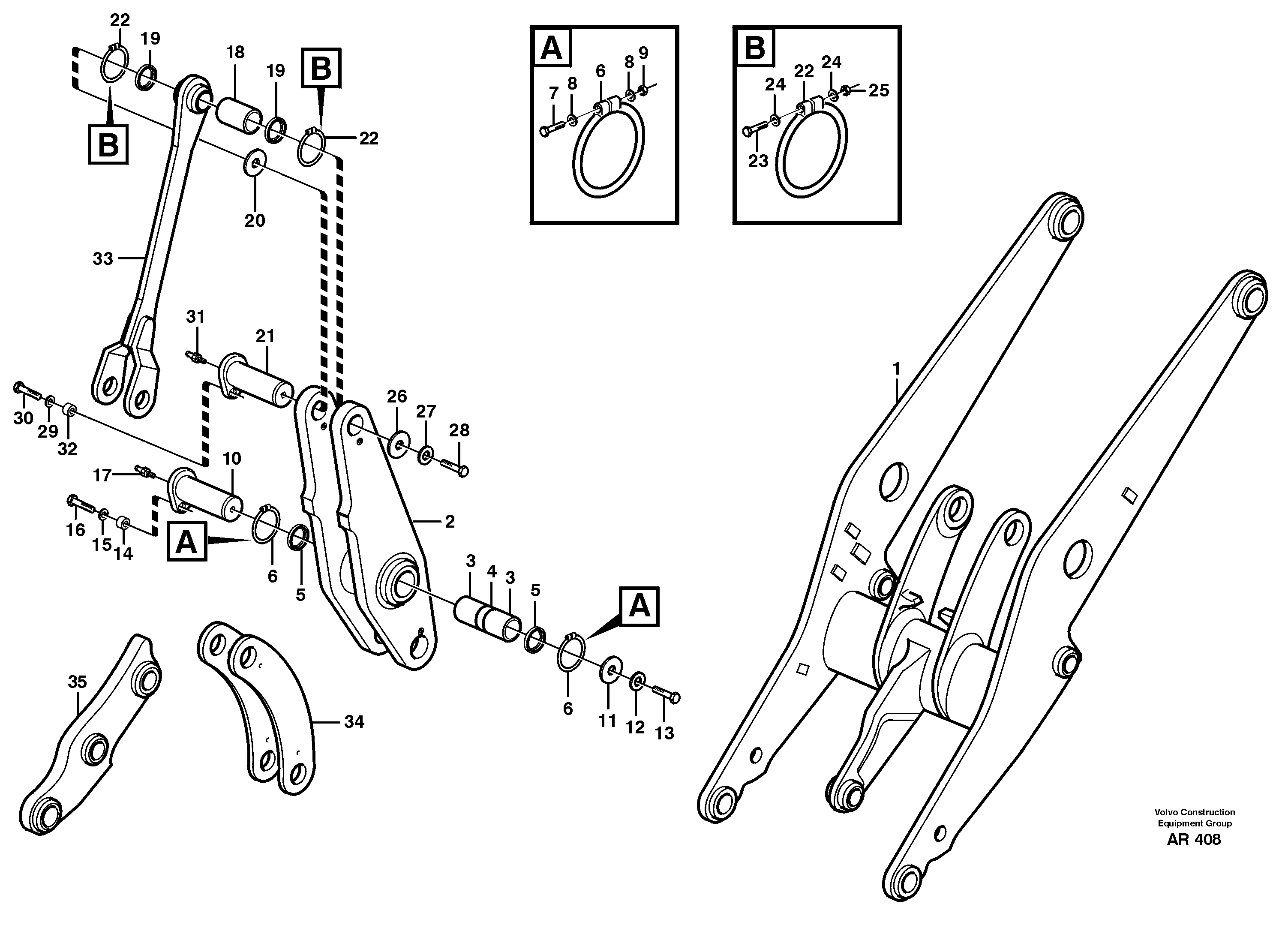 Bearing Spindle VOE11147007 VOLVO