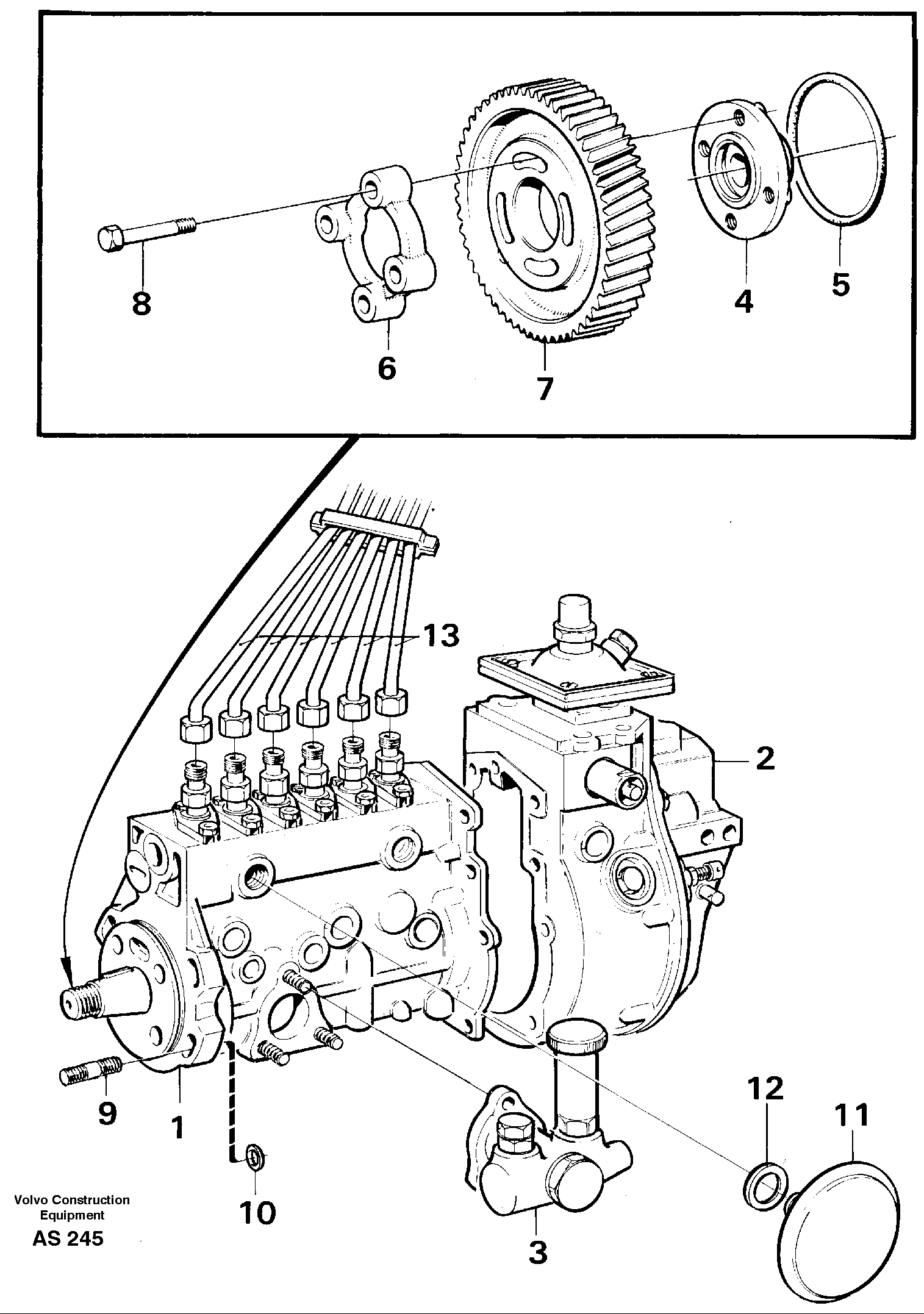 Injection Pump VOE11703609 VOLVO