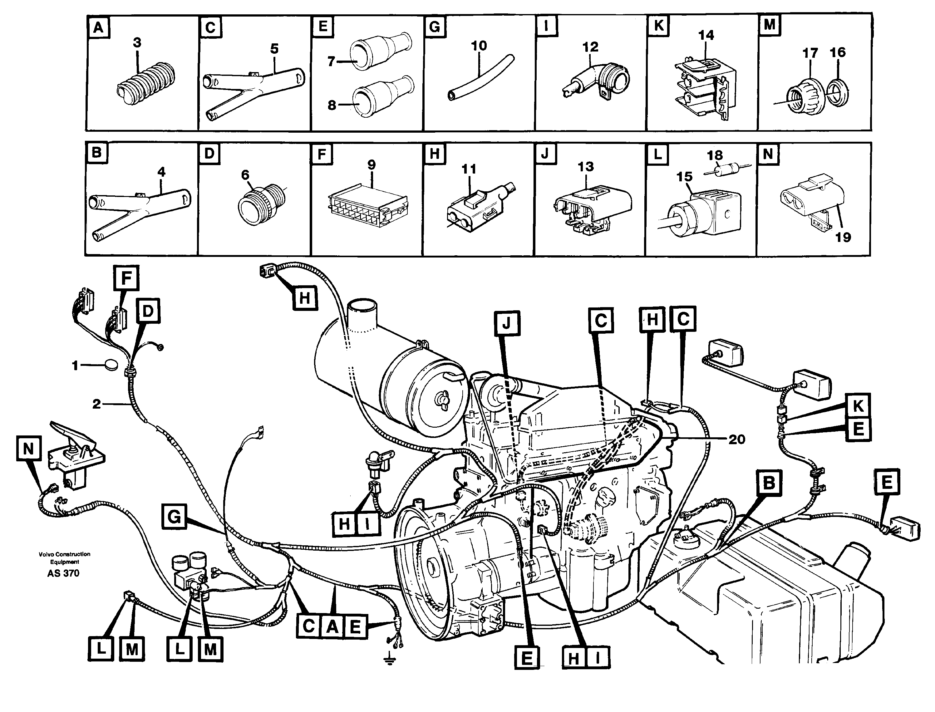Rubber cushion VOE11147029 VOLVO