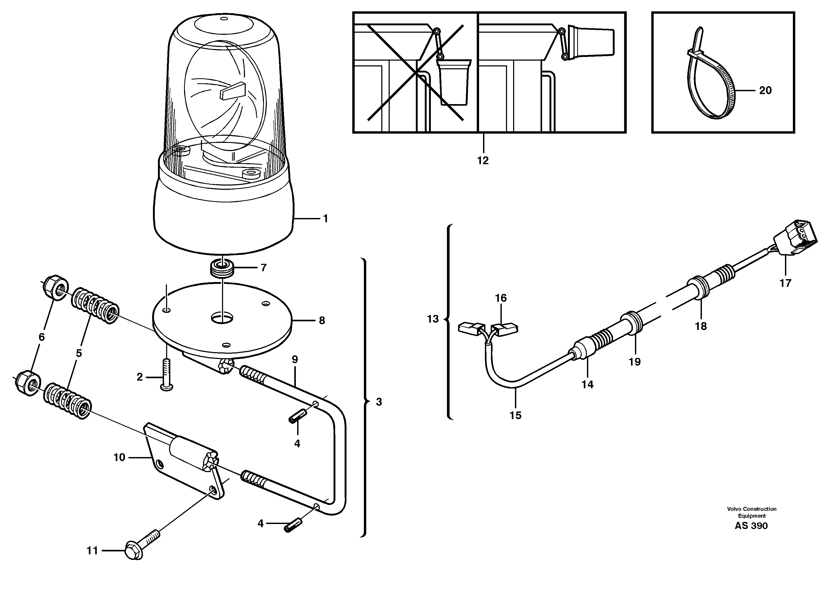 Rubber cushion VOE11040517 VOLVO