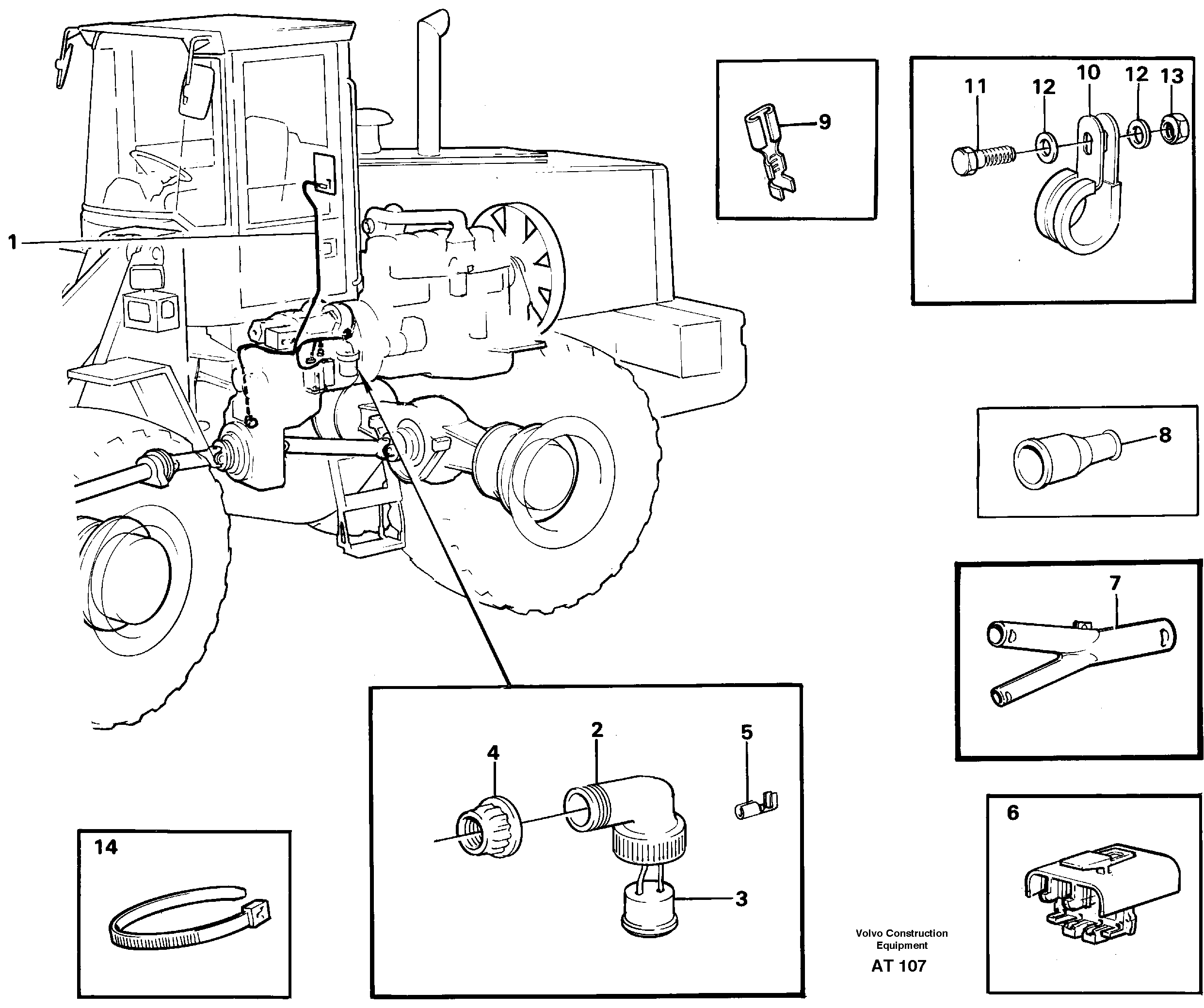 Rubber cushion VOE11016201 VOLVO