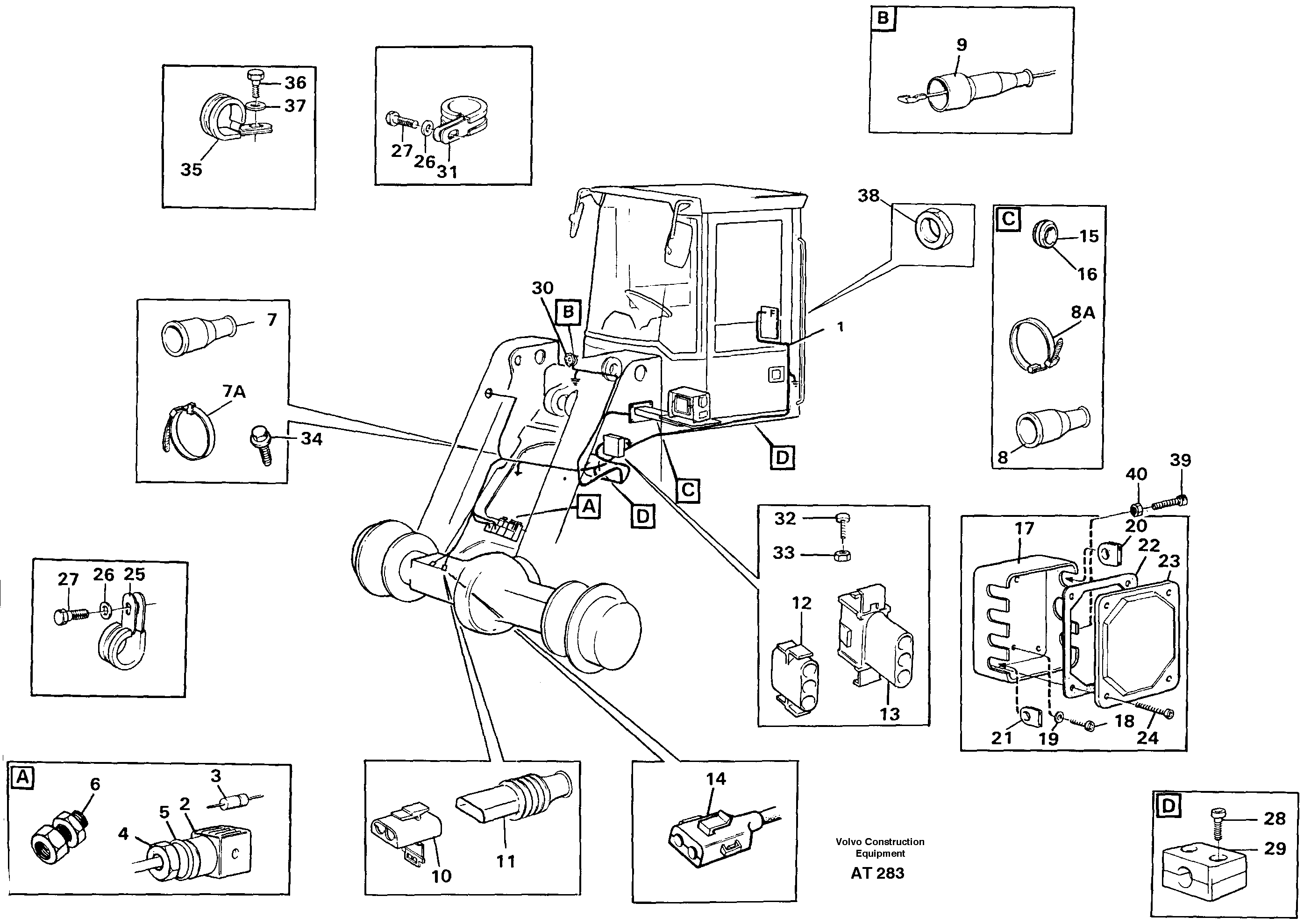 Rubber cushion VOE11016202 VOLVO